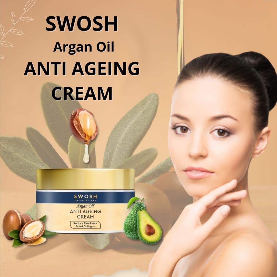 SWOSH Anti-Aging Skincare Set - Day & Night Face Cream (50g) with 2% Salicylic Acid Serum (30ml) | Reduces Wrinkles, Fine Lines | Contains Glycerin & Aloe Vera | Perfect for Daily Hydration & Acne Treatment - Morning & Night Routine