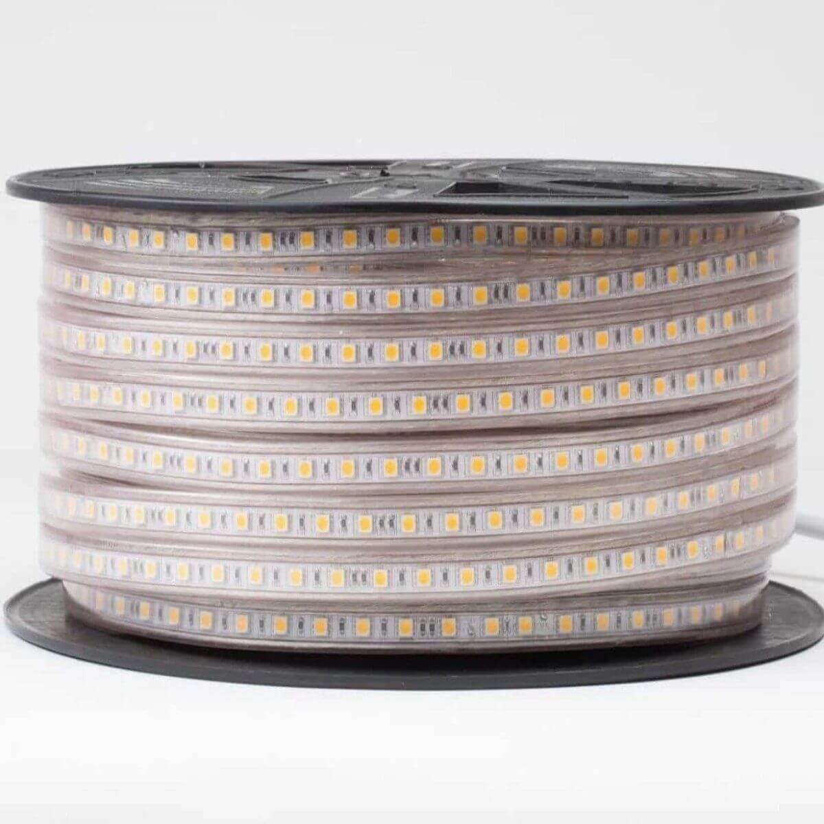 120V Ultra Warm White (2700K) LED Strip Lights - Dimmable, Custom Length for Home Decor, Bedroom, Kitchen & DIY Lighting Projects