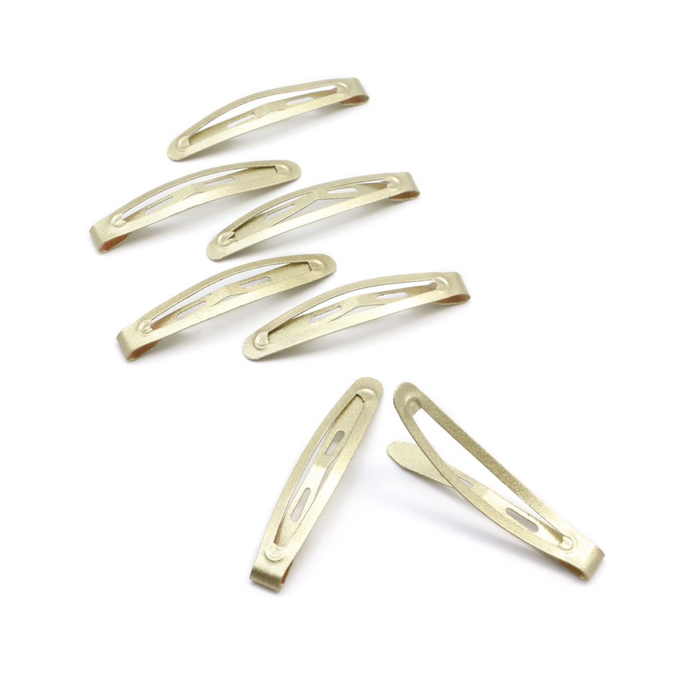20Pcs Mini Snap Hair Clips for Women - 4.5CM Thin Hair Barrettes (Blonde) | Daily Styling & Updos