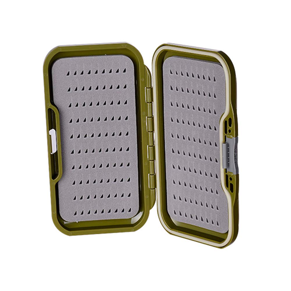 Aventik Waterproof Fly Fishing Tackle Box - Two-Sided Easy Grip Foam, Lightweight & Large Capacity for Trout, Bass, Saltwater Flies - Perfect for Fly Fishing, Camping, Outdoor Adventures