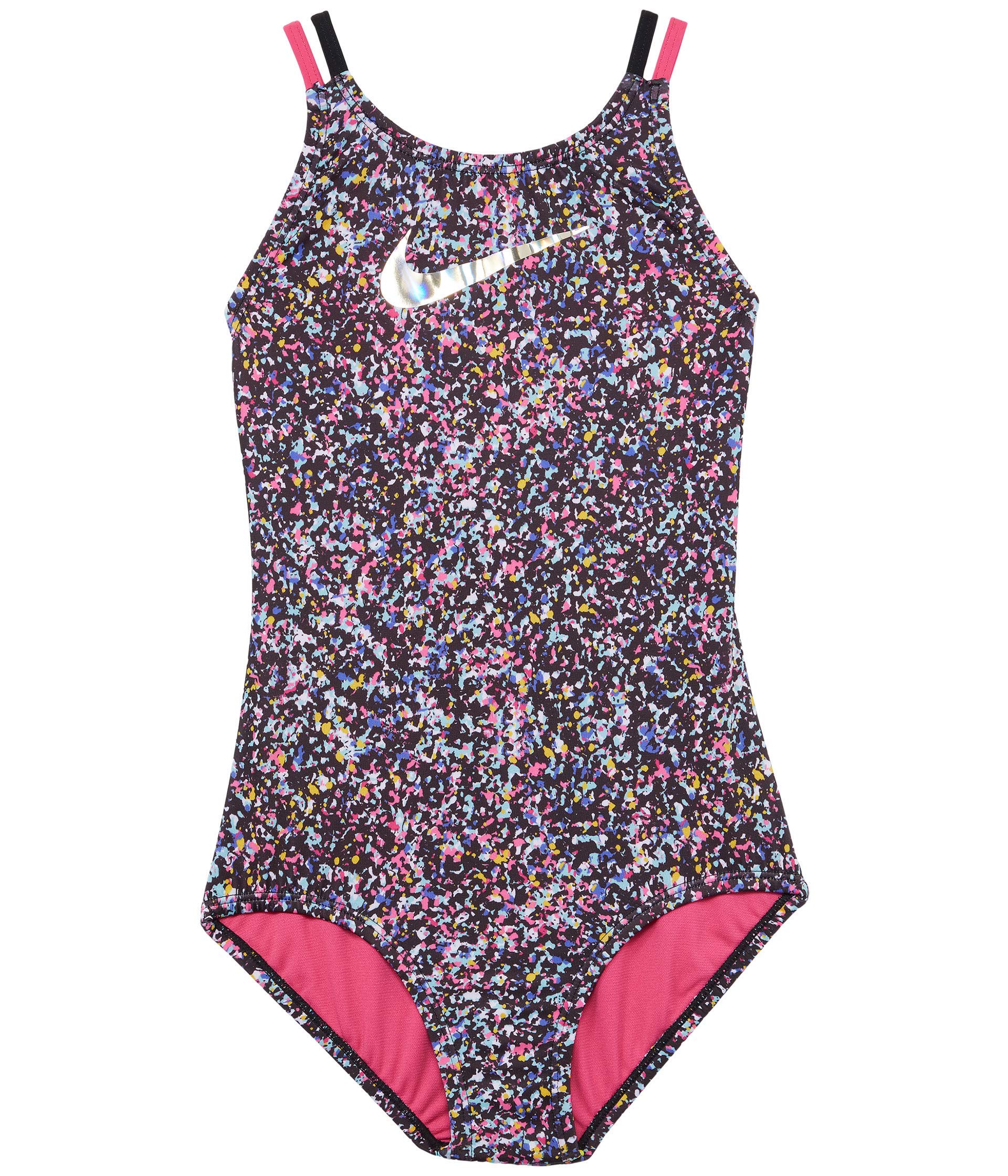 Nike Spiderback One-Piece Swimsuit for Girls - Little Kids & Big Kids - UV Protection & Quick-Dry - Perfect for Swimming Lessons, Beach Vacations & Pool Parties