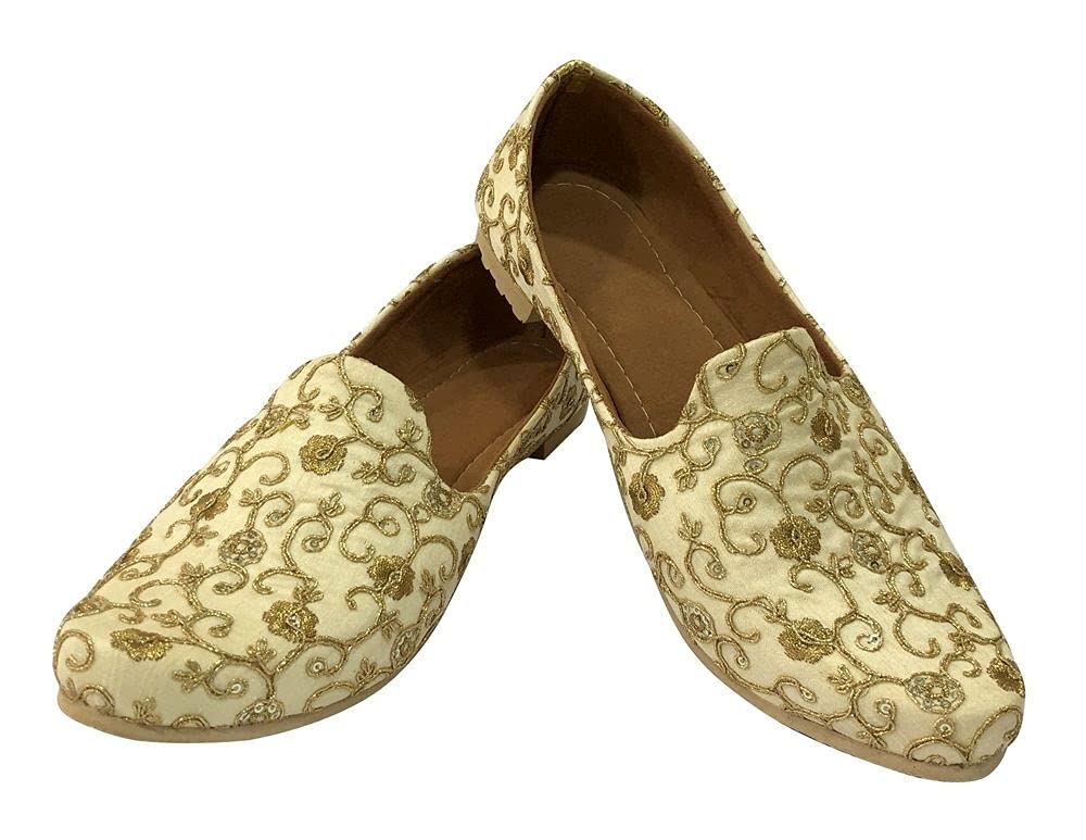 Authentic Punjabi Jutti for Men | Traditional Mojari Sherwani Shoes | Wedding & Groom Loafers | Slip-On Ethnic Footwear for Jalsa & Special Occasions