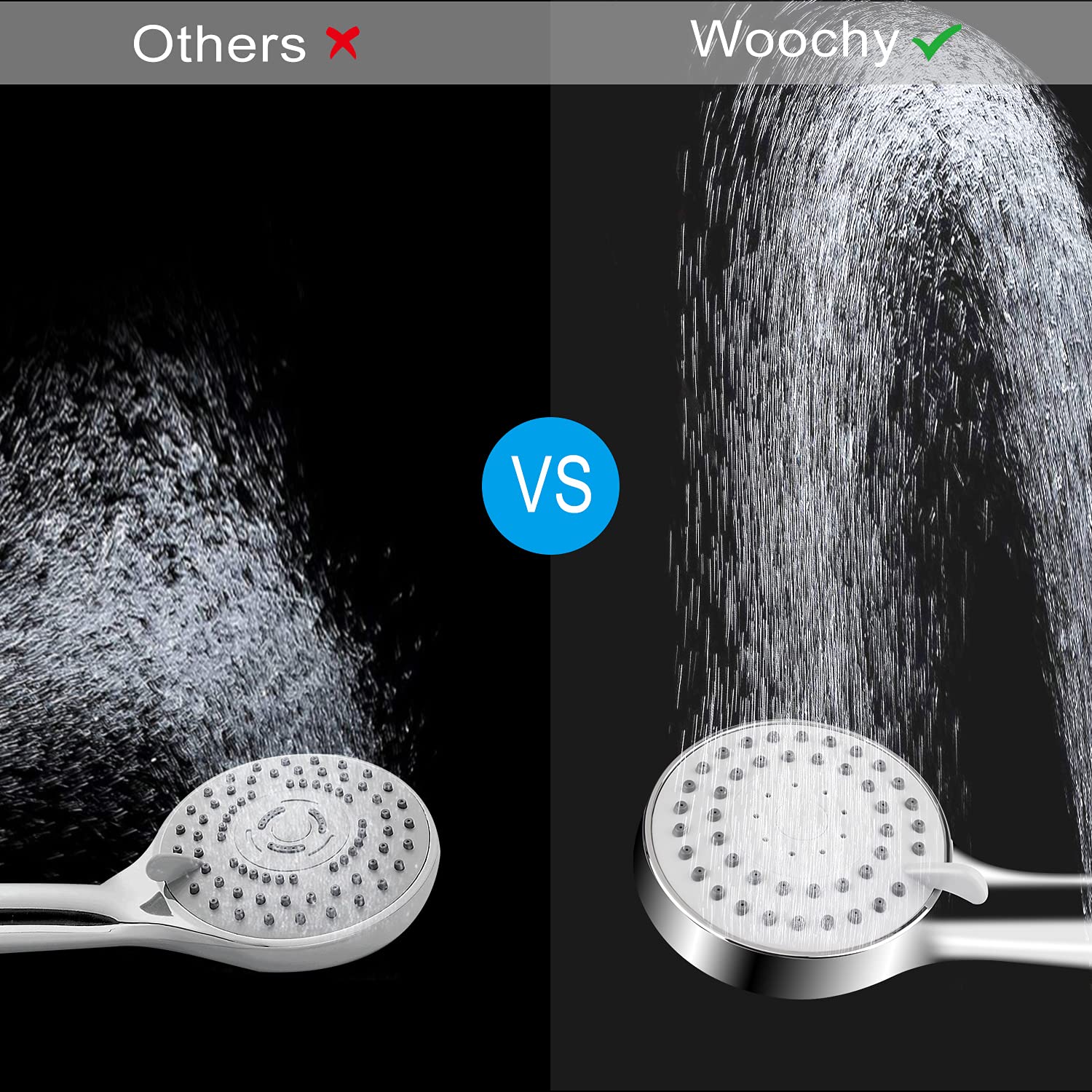 **High Pressure Handheld Shower Head Set - Adjustable Shower Head for Home & Spa Massage - Perfect for Relaxation & Water Saving (Combo Shower Head)**