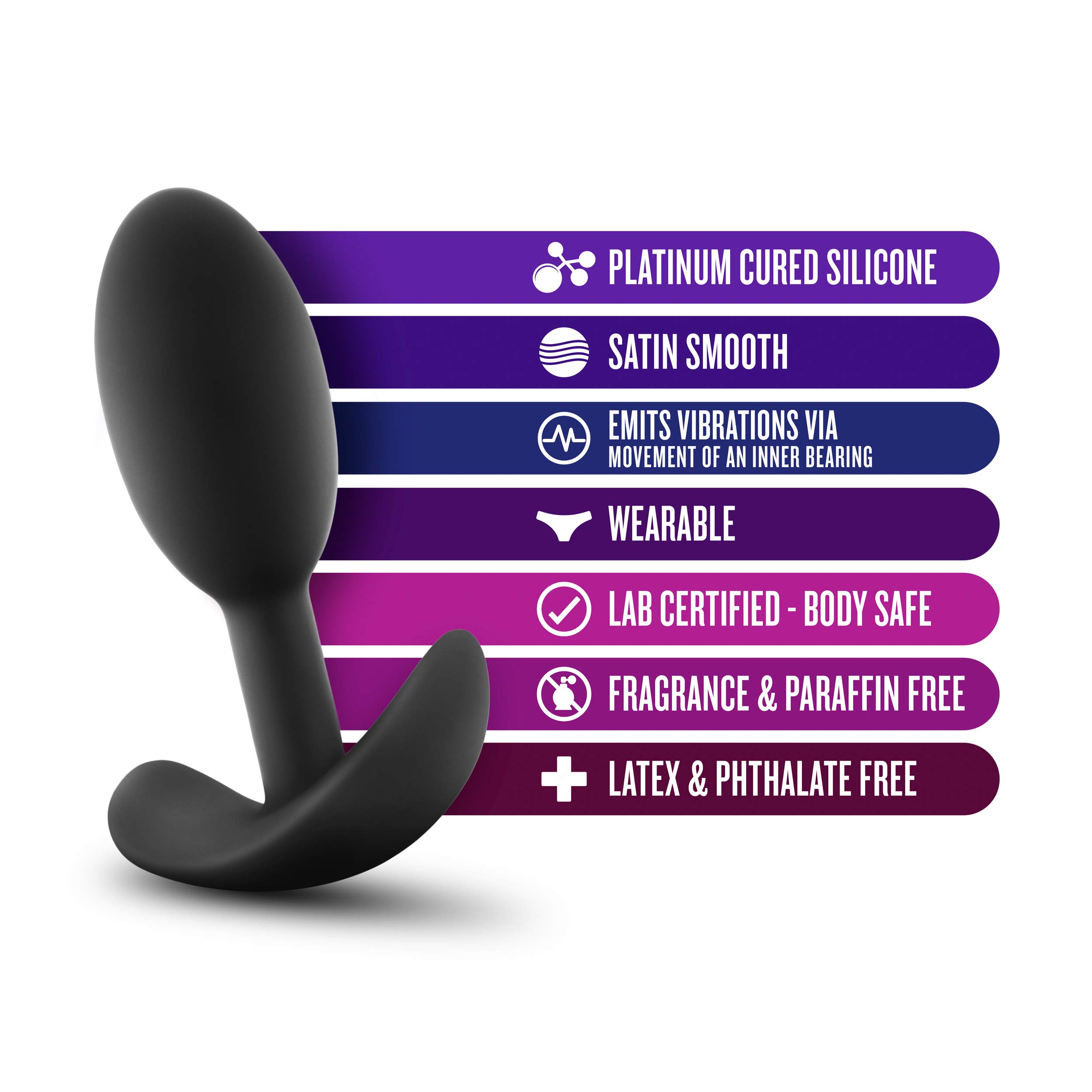 Blush Novelties Luxe Wearable Vibra Slim Plug – 3.5