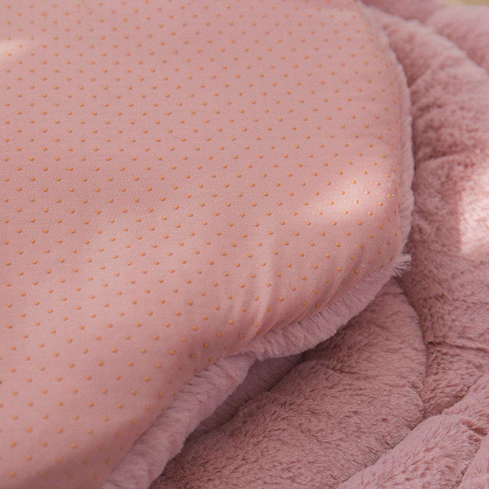 Premium Rose Chair Pad Seat Cushion - Soft Plush Non-Slip Floor & Chair Cushion for Kitchen, Dining Room, Office - Indoor/Outdoor Use (Pink, 18x18 Inches) - Perfect for Home Decor, Reading Nook & Garden Relaxation