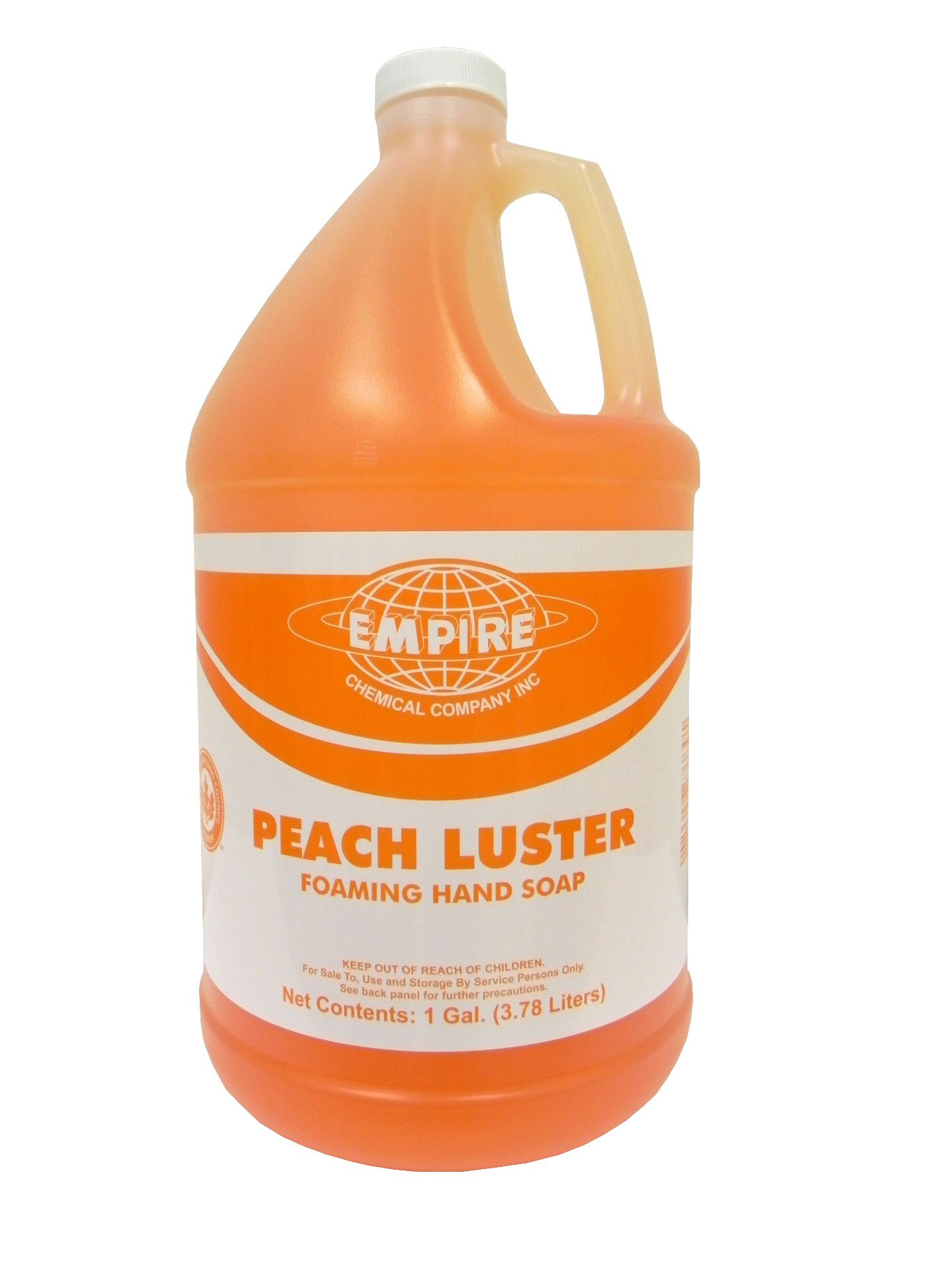 Empire Peach Luster Foaming Hand Soap - Moisturizing & Antibacterial - Refillable Luxury Hand Wash for Kitchen, Bathroom & Office Use