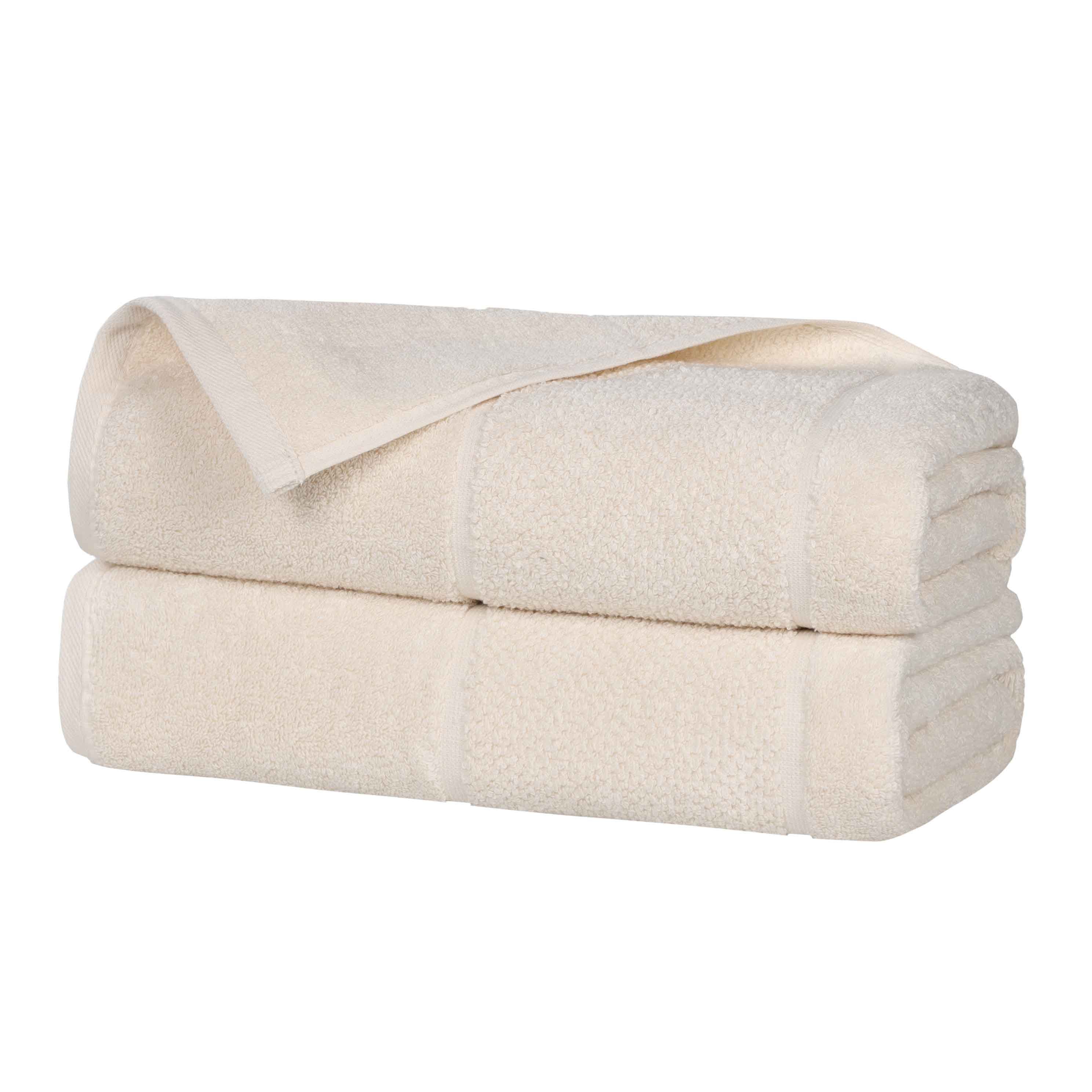 Premium 100% Cotton Bath Sheets Set of 2 - Extra Large Absorbent Turkish Bath Towels with Wide Border - Soft & Quick-Drying for Spa, Beach, Gym & Luxury Bathroom Use