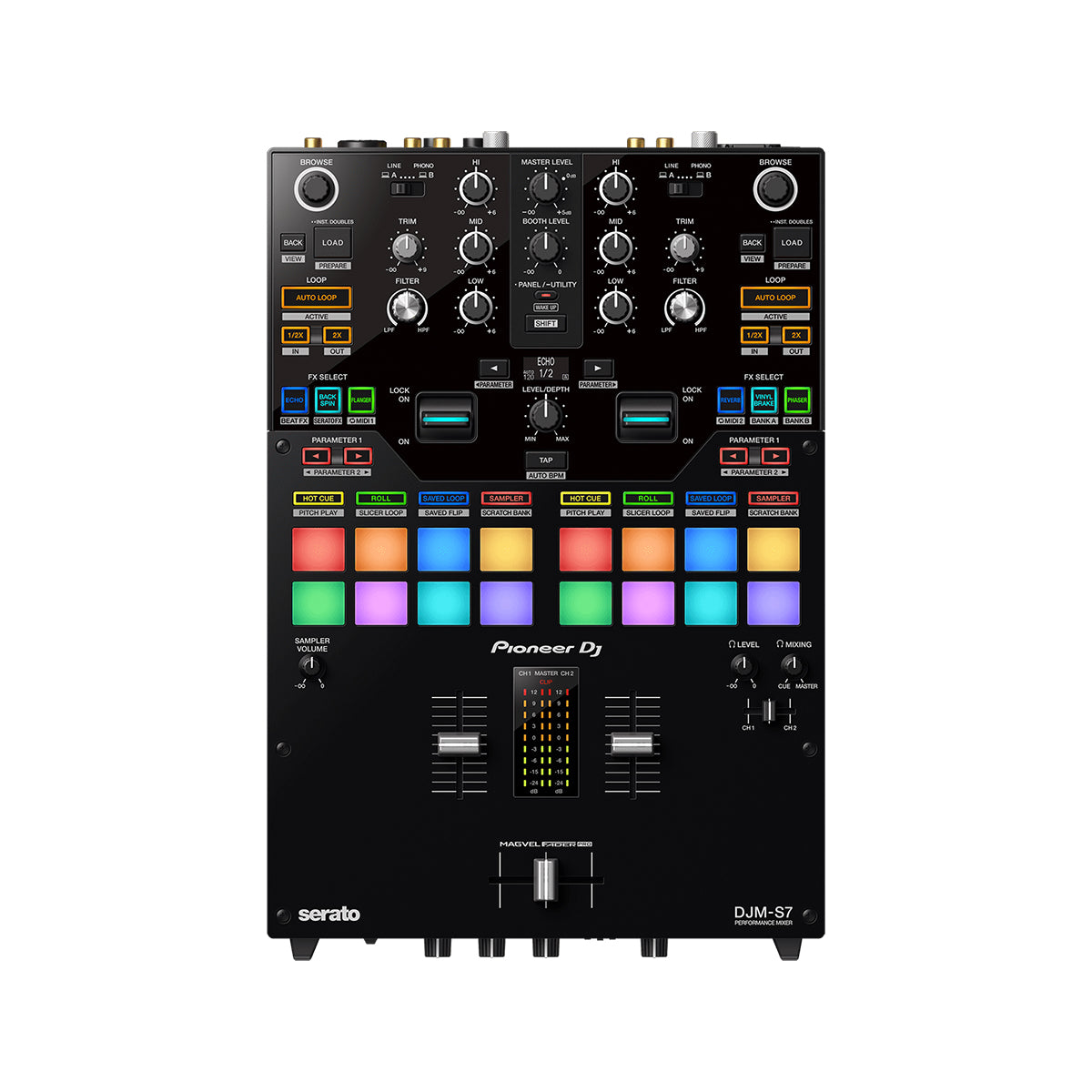 Pioneer DJ DJM S7 Professional 2-Channel Scratch DJ Mixer for Live Performances & Club DJing - Perfect for Turntablists, Beat Juggling & Seamless Transitions