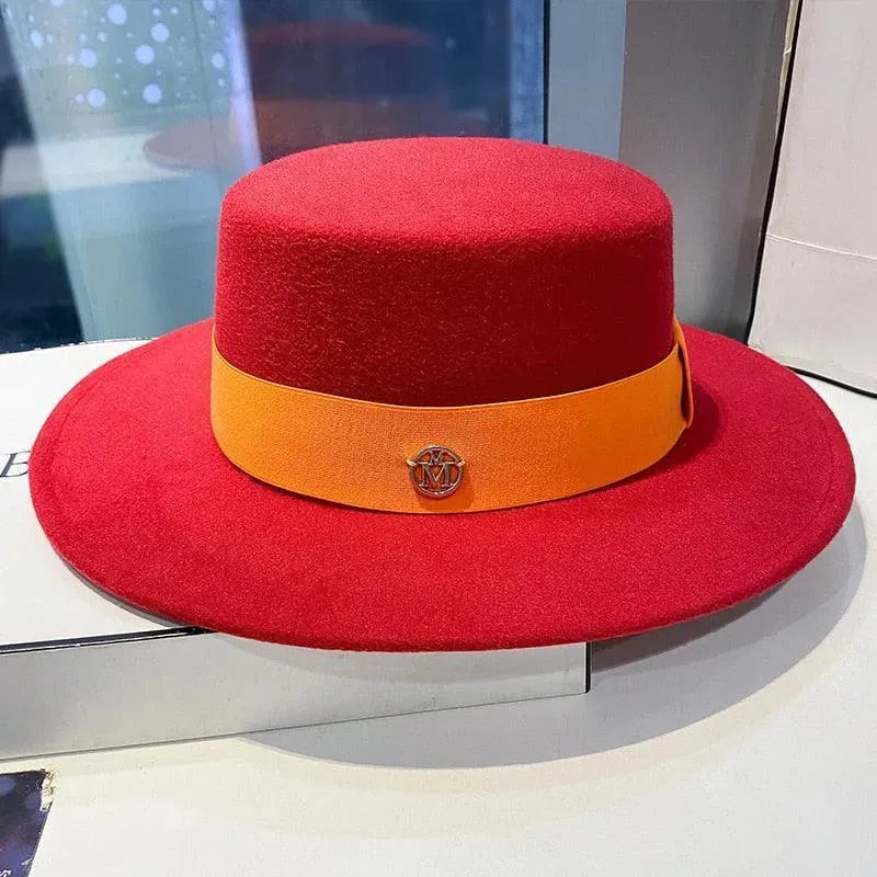 Stylish Women's Fedora Hats - Classic Flat Top Design for Fashion, Parties & Outdoor Events