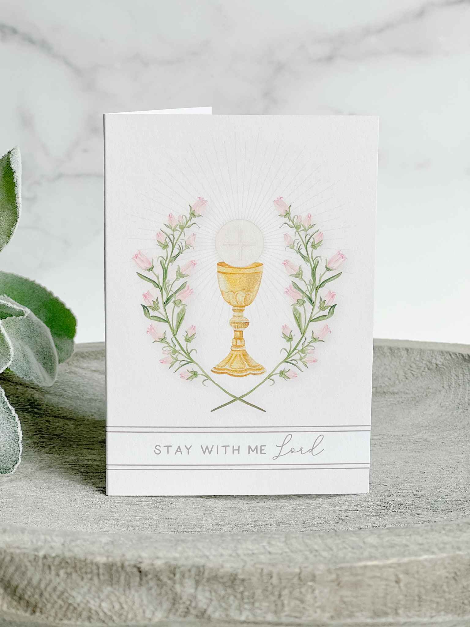 Stay With Me Lord Prayer Card - Religious Christian Devotional Card for Comfort, Faith & Strength - Perfect for Worship, Bible Study & Gifting