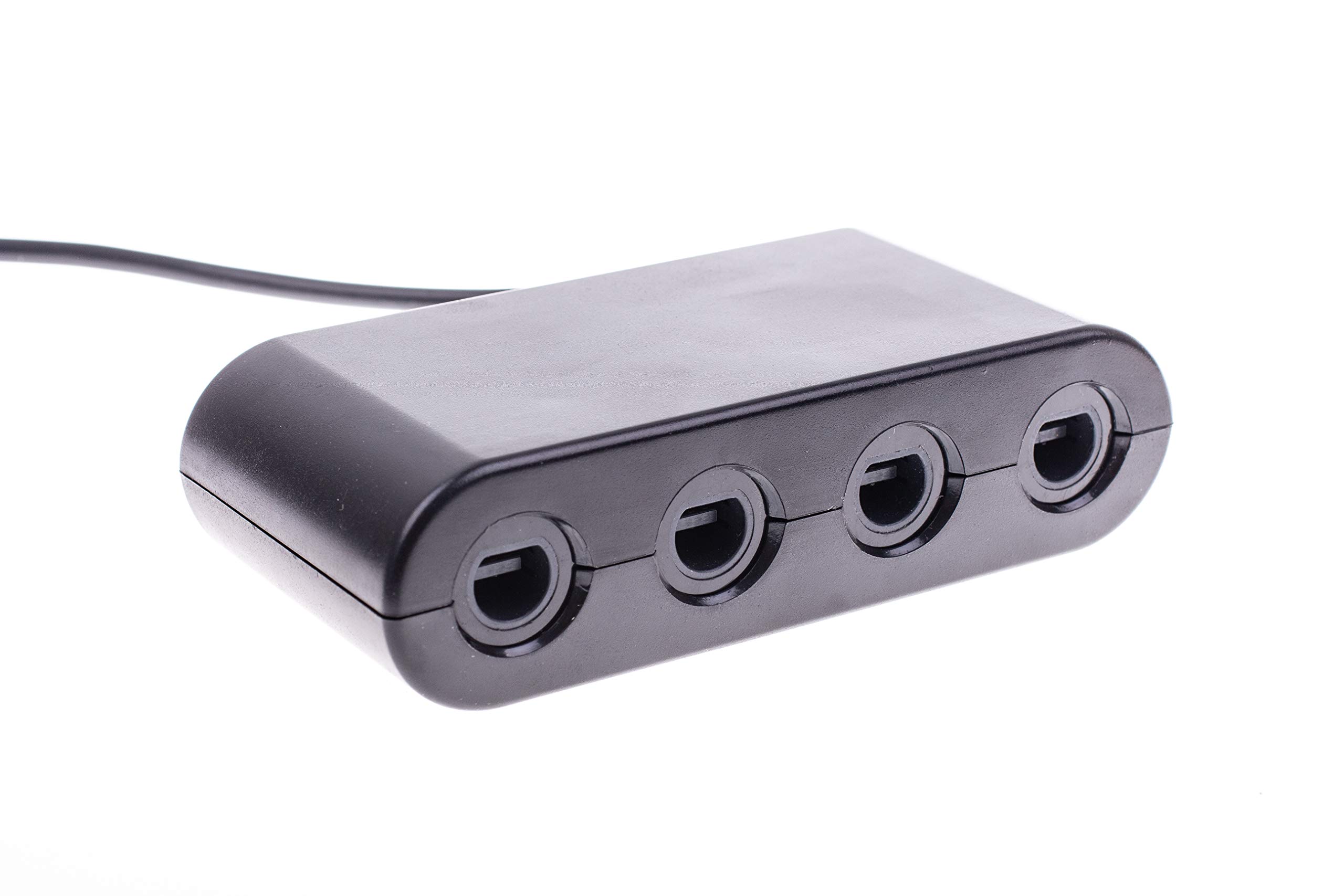 GameCube Controller Adapter for Nintendo Switch & Wii U - 4 Port USB Converter for Multiplayer Gaming, Perfect for Super Smash Bros & Classic GameCube Games