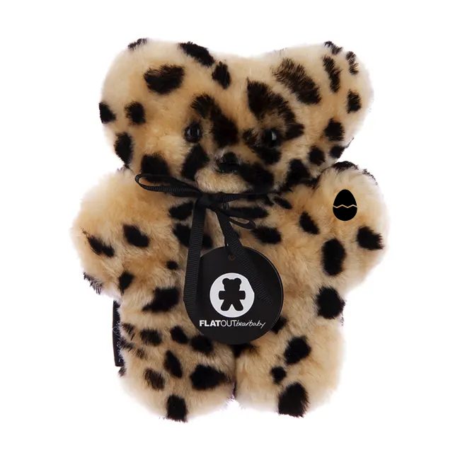 Flatout Baby Bear Leopard Print Blanket - Soft & Cozy Plush Throw for Kids, Nursery, and Playtime - Perfect for Cuddling, Napping, and Nursery Decor