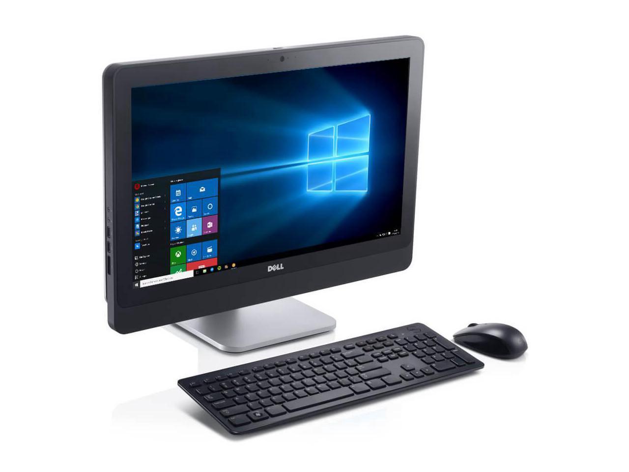 Dell OptiPlex 9020 23-inch All-in-One PC - Intel Core i7-4770S 3.1GHz, 8GB RAM, 240GB SSD, DVD RW, Webcam, WiFi, Windows 10 Pro with USB Keyboard & Mouse - Perfect for Home Office, Business & Productivity Work