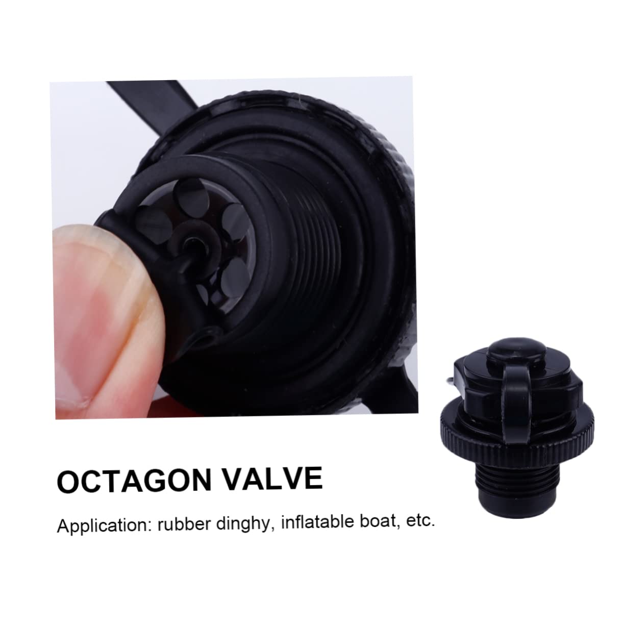 BESPORTBLE 2PCS Air Mattress Valve Replacement Caps - Secure Screw Plugs for Inflatable Pool Floats, Water Rafts, Beach Toys & Camping Accessories