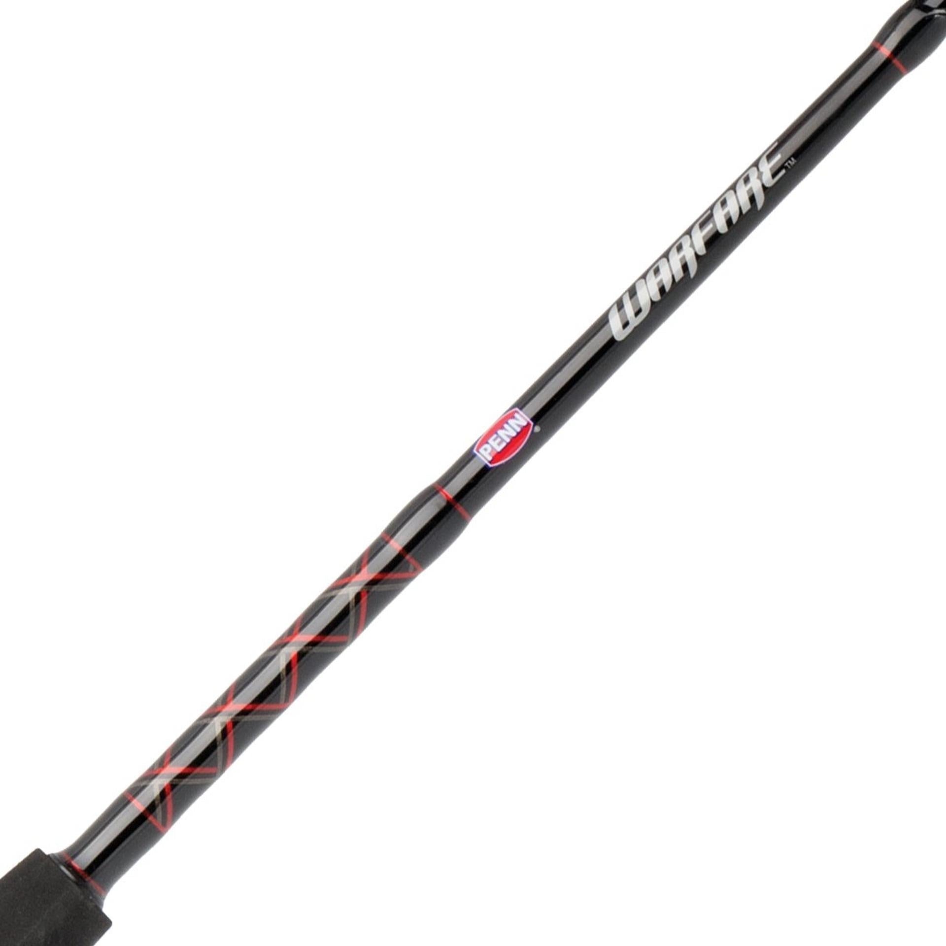 Penn Warfare Star Drag Conventional Fishing Combos - Saltwater & Freshwater Fishing Rod and Reel Combo for Surf, Pier, and Offshore Angling