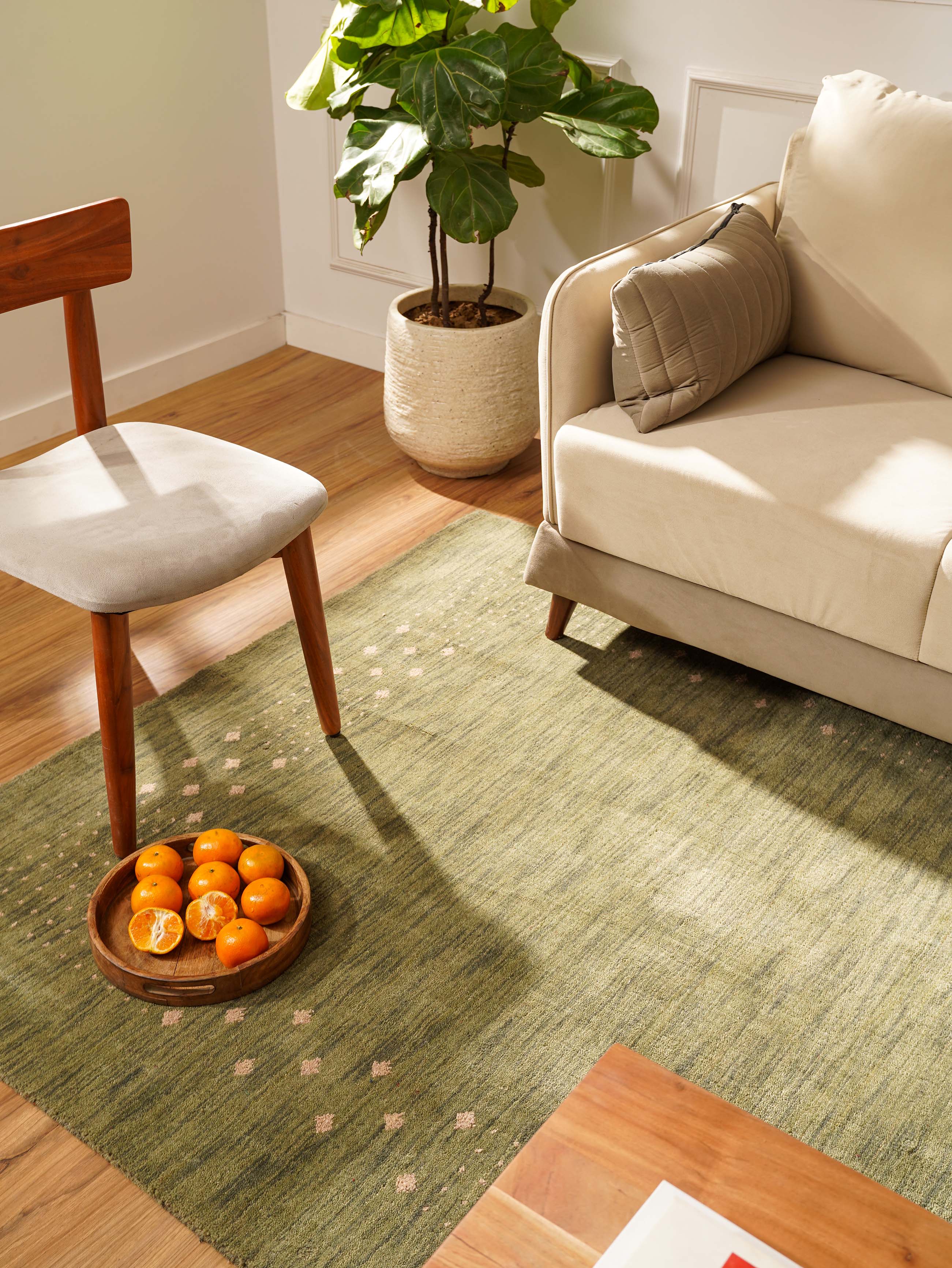 Premium Hand-Knotted Wool Rug from Shenzhen - Soft & Durable for Living Room, Bedroom, or Office Decor
