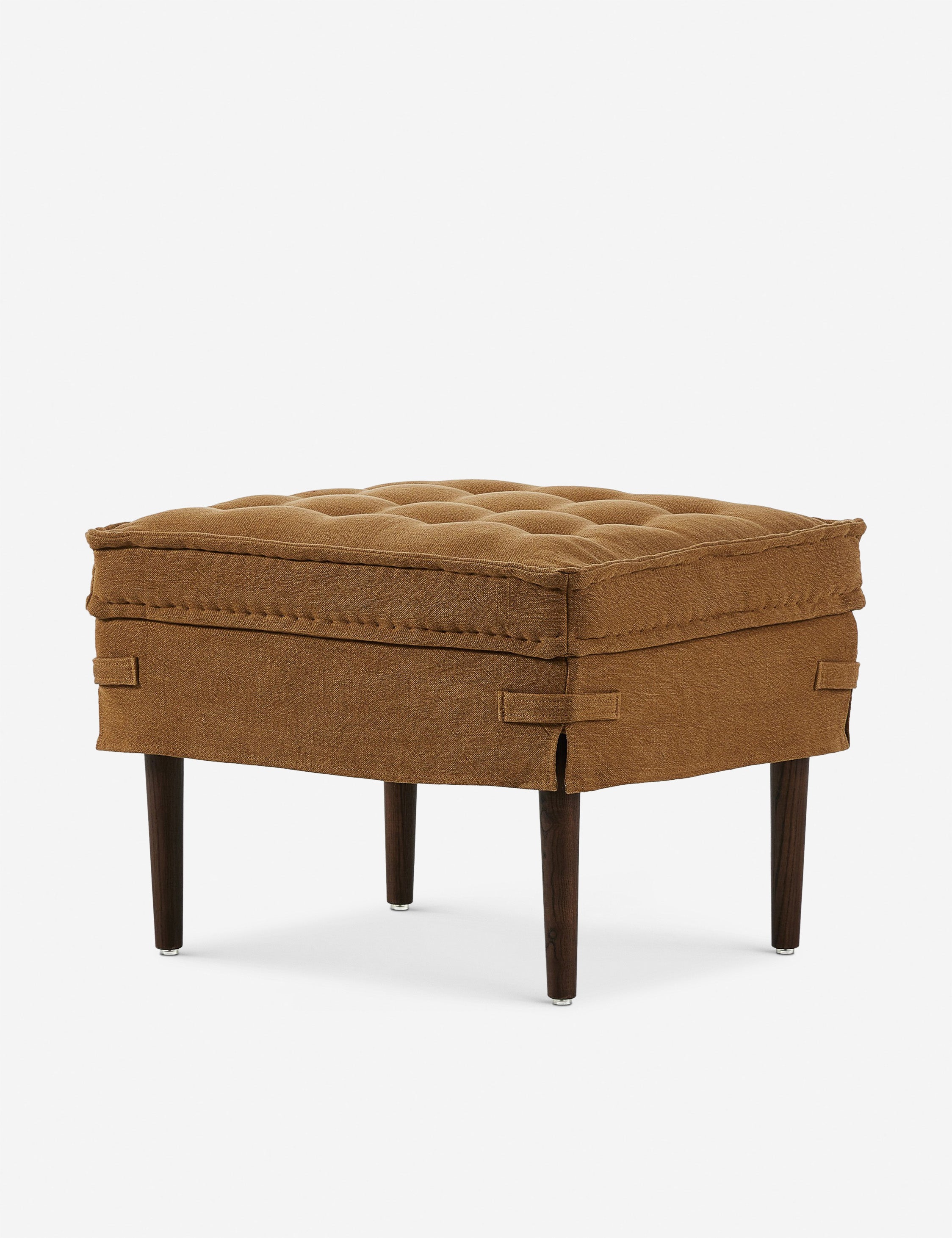Cole Square Ottoman by Amber Lewis x Four Hands - Modern Storage Footrest for Living Room, Bedroom & Office - Perfect for Extra Seating & Stylish Home Decor