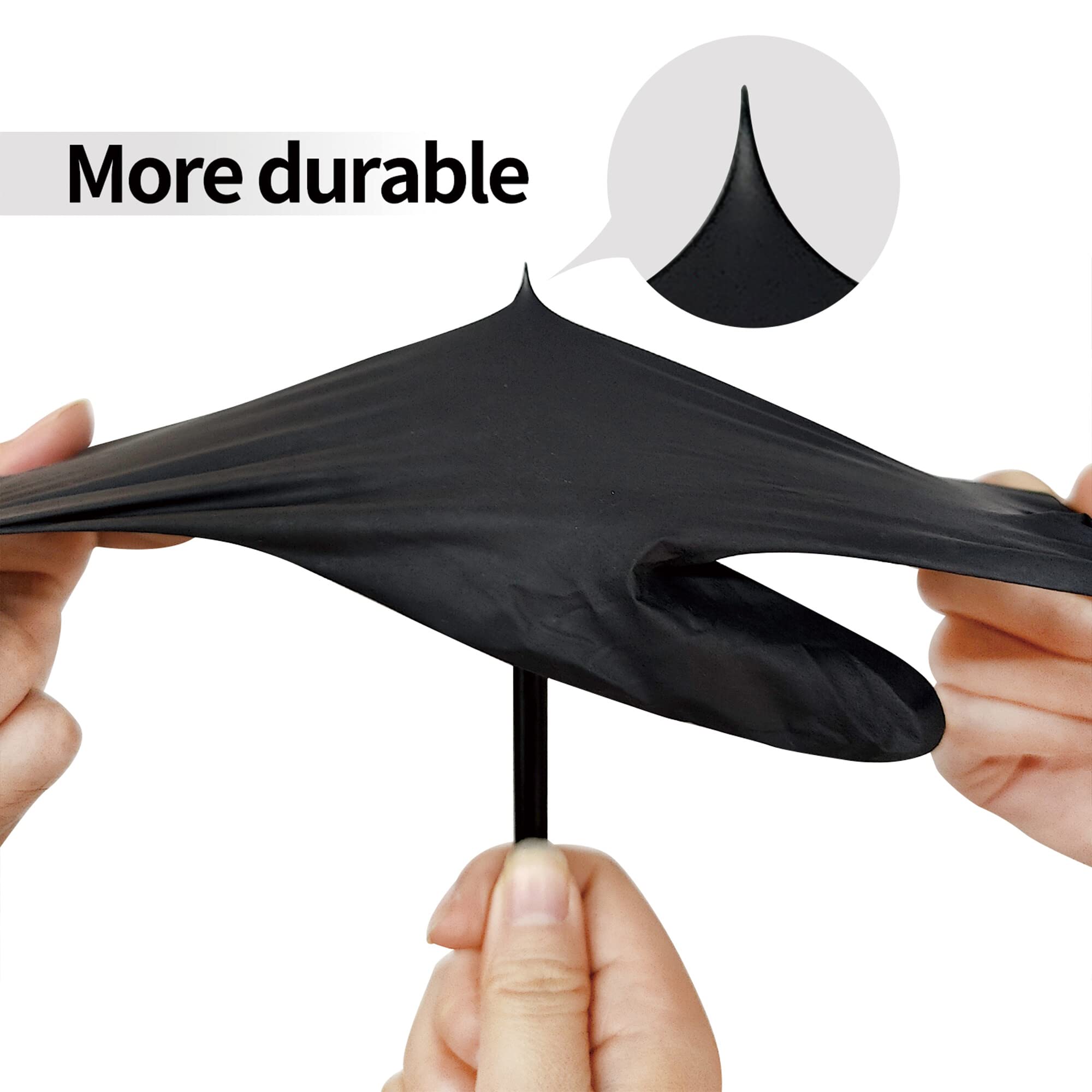 Daddy's Choice Black Nitrile Gloves - Medium Size (4 Mil) | 1000 Disposable Latex-Free & Powder-Free Gloves per Carton | Ideal for House Cleaning, Food Handling & Medical Use