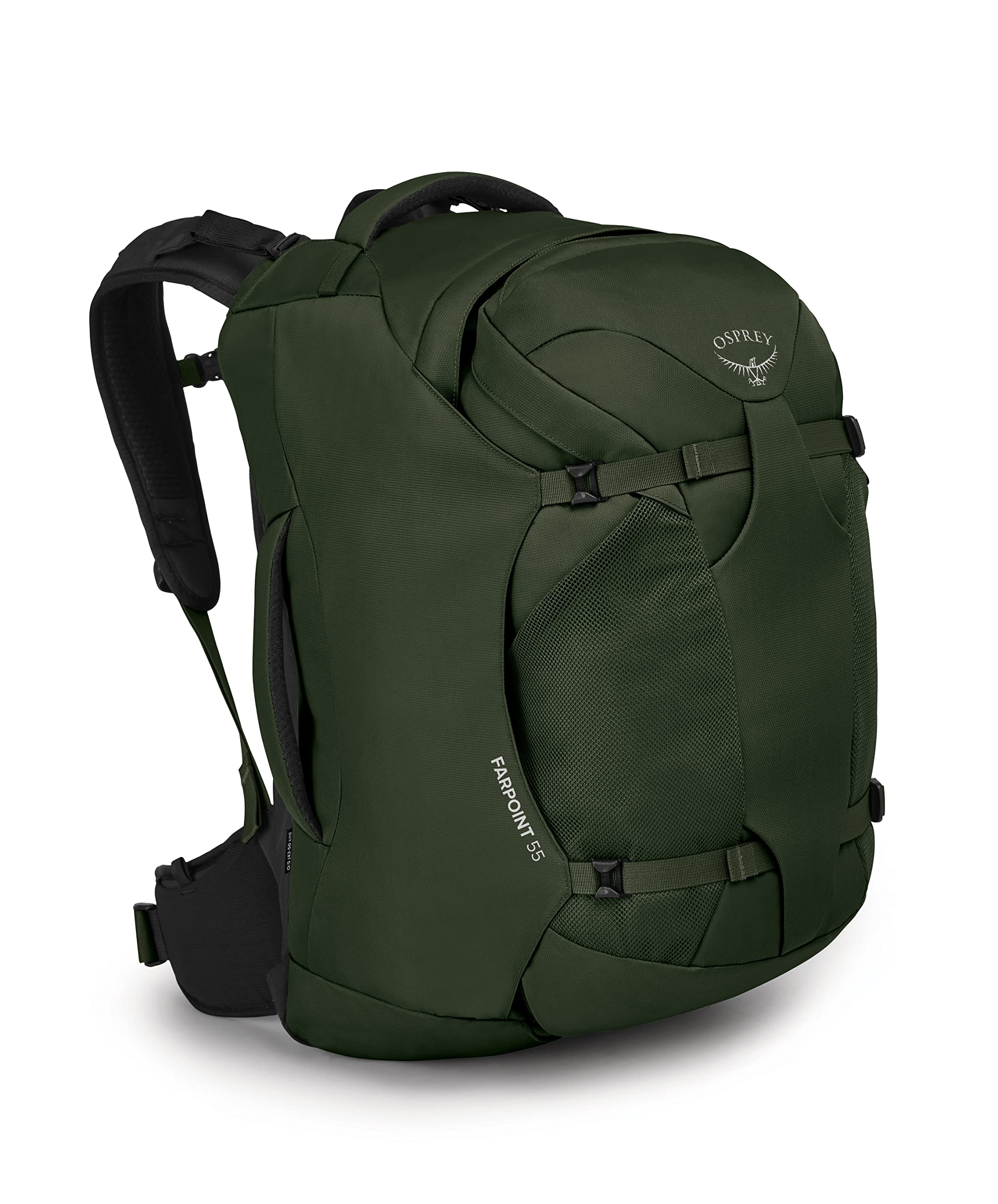 Osprey Farpoint 55L Men's Travel Backpack - Lightweight Hiking Backpack for Outdoor Adventures, Camping & Air Travel - Gopher Green