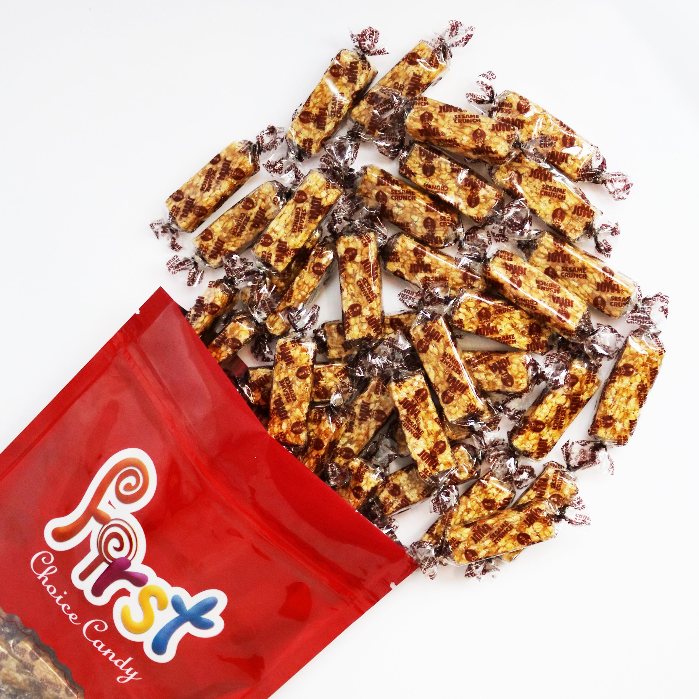 FirstChoiceCandy Honey Sesame Sticks - Crunchy Individually Wrapped Sesame Candy Snacks, Sweet & Nutritious On-The-Go Treat - Perfect for Office Snacks, Travel, Gifts & Healthy Desserts