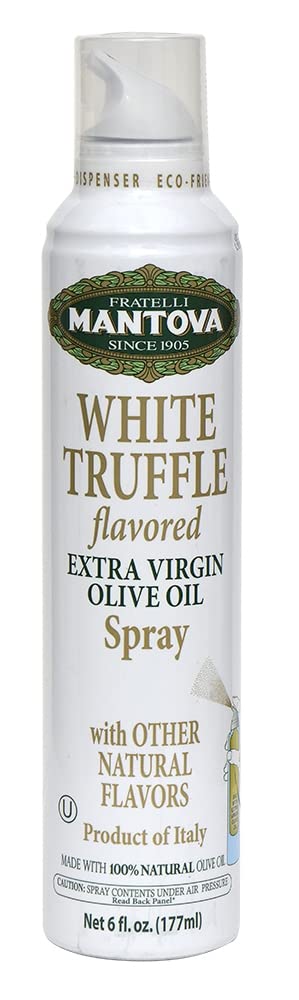 Premium Mantova Spray White Truffle Infused Extra Virgin Olive Oil - Gourmet Cooking, Salad Dressing & Pasta Enhancement