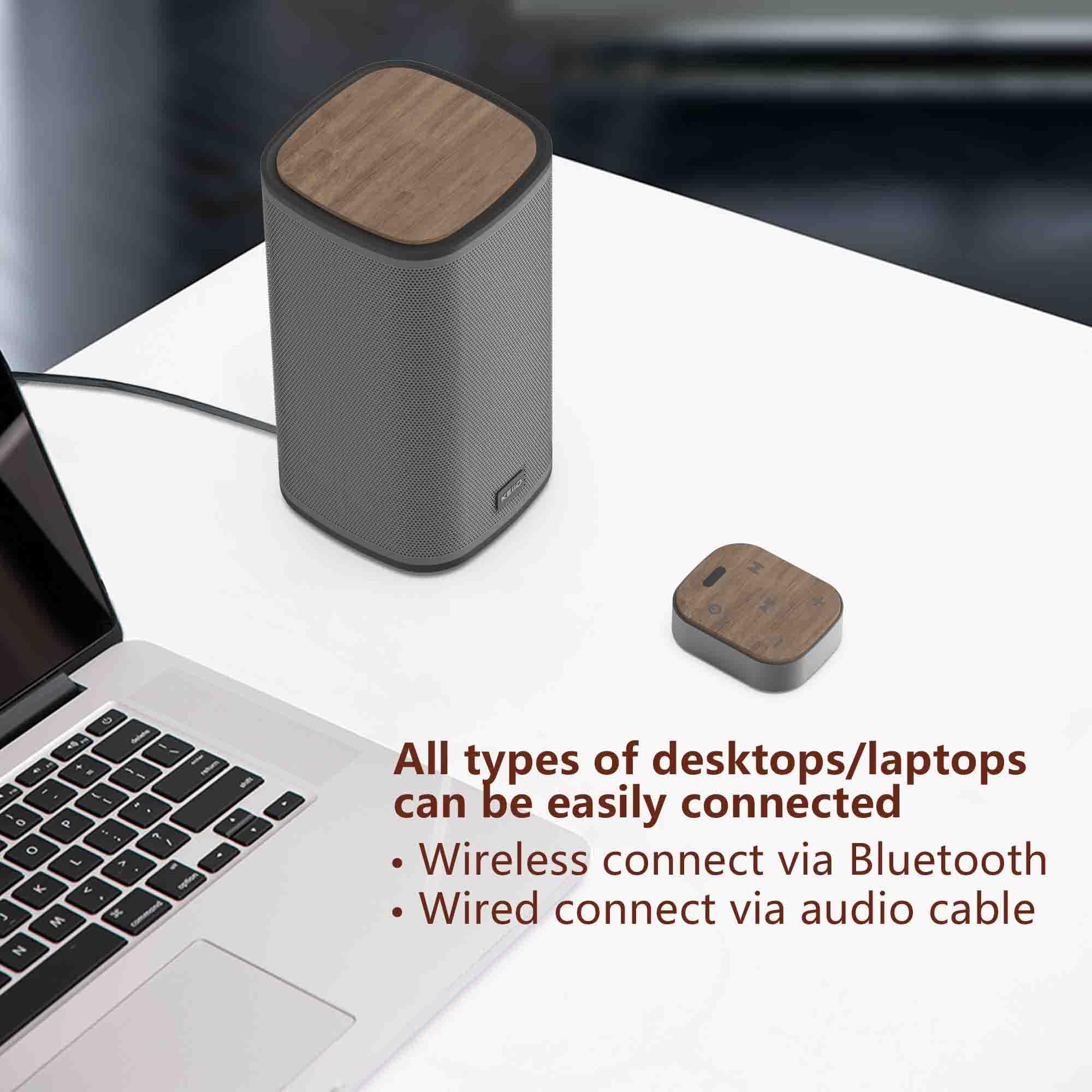 2.1 Bluetooth Computer Speakers with Wireless Subwoofer & Touchpad - Wireless PC Speakers for Desktop, Laptop, Gaming - 4 EQ Modes, Hi-Fi Sound Quality - Perfect for Home Office, Gaming Setup & Music Listening