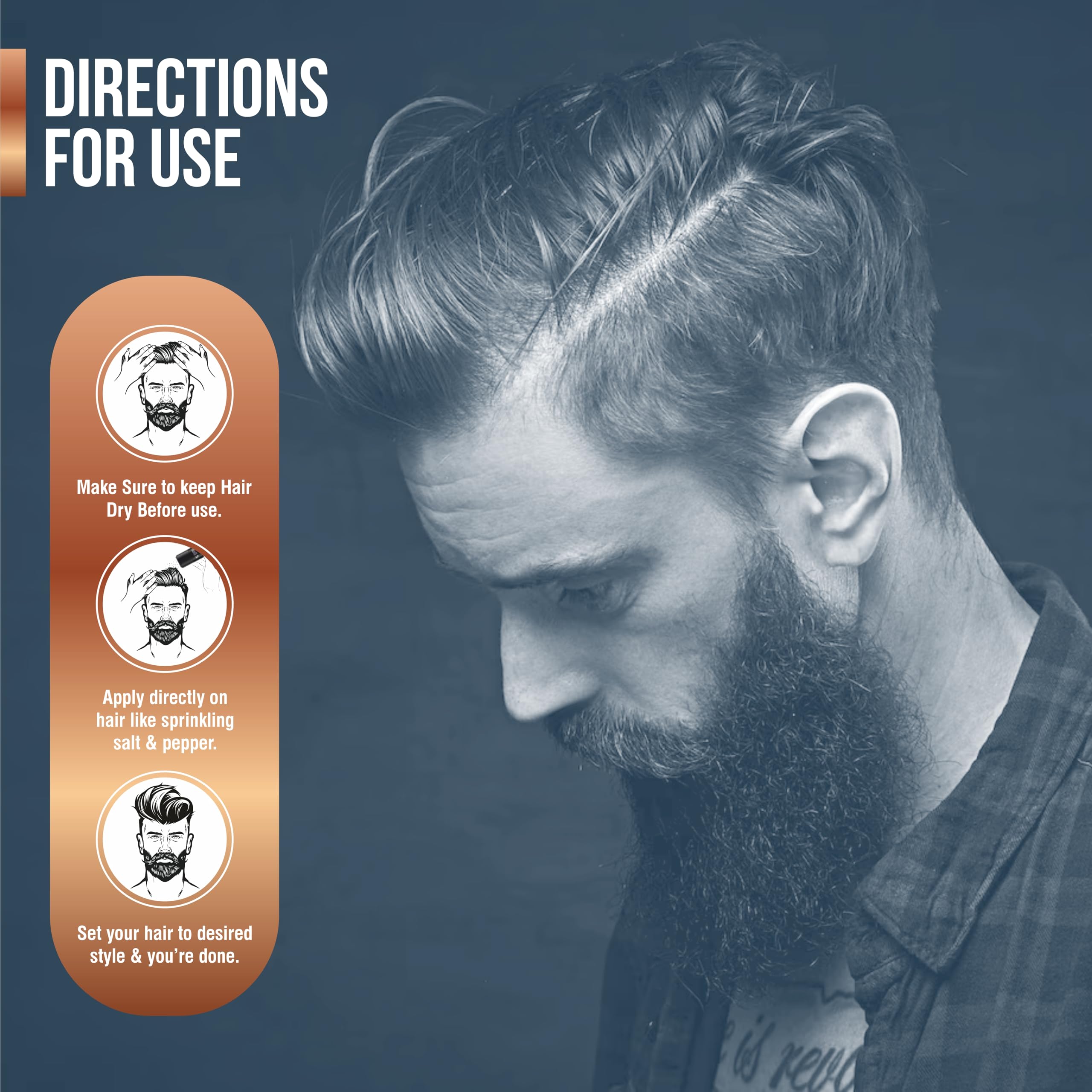 Battlecry Hair Volumizing Powder for Men - Lightweight Styling Powder with Matte Finish & Massive Volume (10g) | Quick & Easy Hair Styling Solution for Thin or Flat Hair | Perfect for Daily Use, Special Occasions & Professional Looks