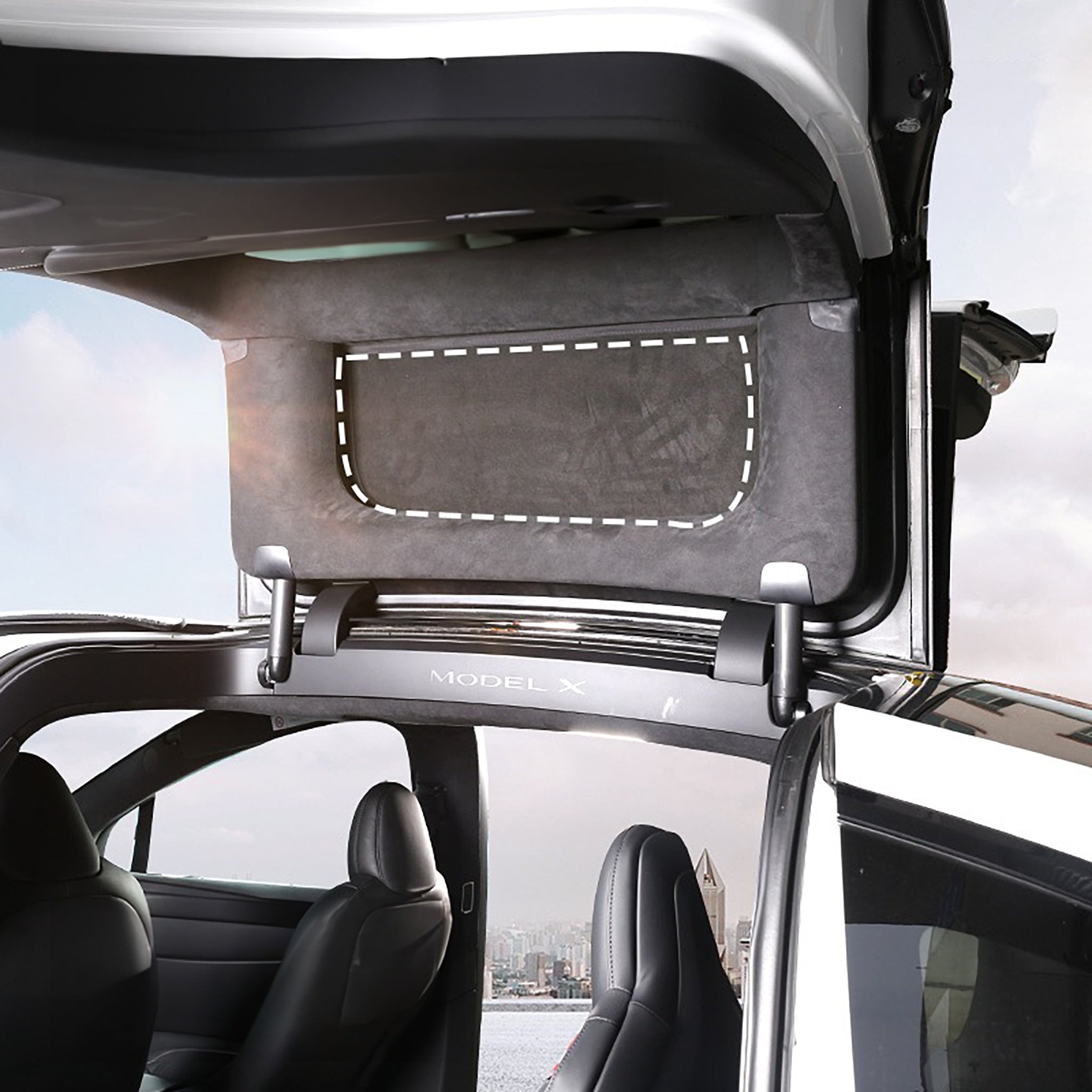 2016-2025 Tesla Model X Custom Fit Windshield & Window Sunshades (6-Piece Set) - UV Protection & Heat Reduction for Parking & Road Trips