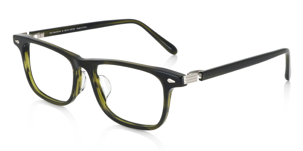 Classic Acetate 021 34 Eyeglasses - Lightweight & Stylish Frames for Men & Women - Perfect for Reading, Working & Everyday Wear