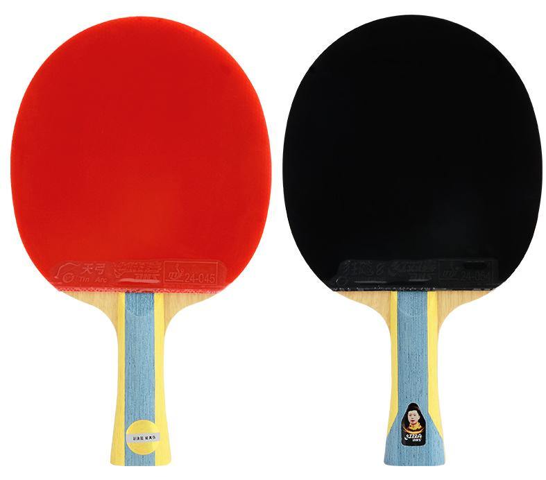 DHS H6002 Professional Table Tennis Racket Set with Shakehand Grip - Perfect for Indoor & Outdoor Ping Pong Games, Training, and Family Fun