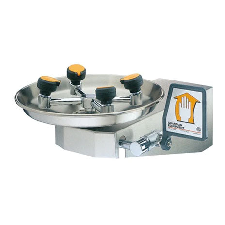 Guardian GBF1724 Barrier-Free Eye & Face Wash Station - Wall Mounted Emergency Safety Equipment for Labs, Hospitals & Industrial Use