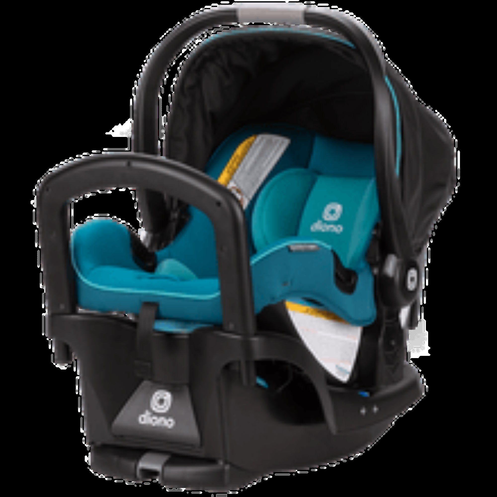 Diono LiteClik 30 RX SafePlus Infant Car Seat & Base - Lightweight Convertible Baby Car Seat with 5-Point Harness, Pink Cotton Candy | Safe for Newborns to 30 lbs | Perfect for Travel & Everyday Use