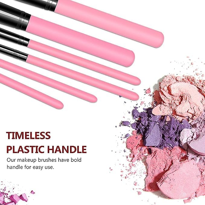 KAARM 12 Piece Makeup Brush Set with Storage Box & 2 Makeup Sponges - Professional Cosmetic Brushes for Foundation, Blending, Eyeshadow - Perfect for Travel & Everyday Makeup Application