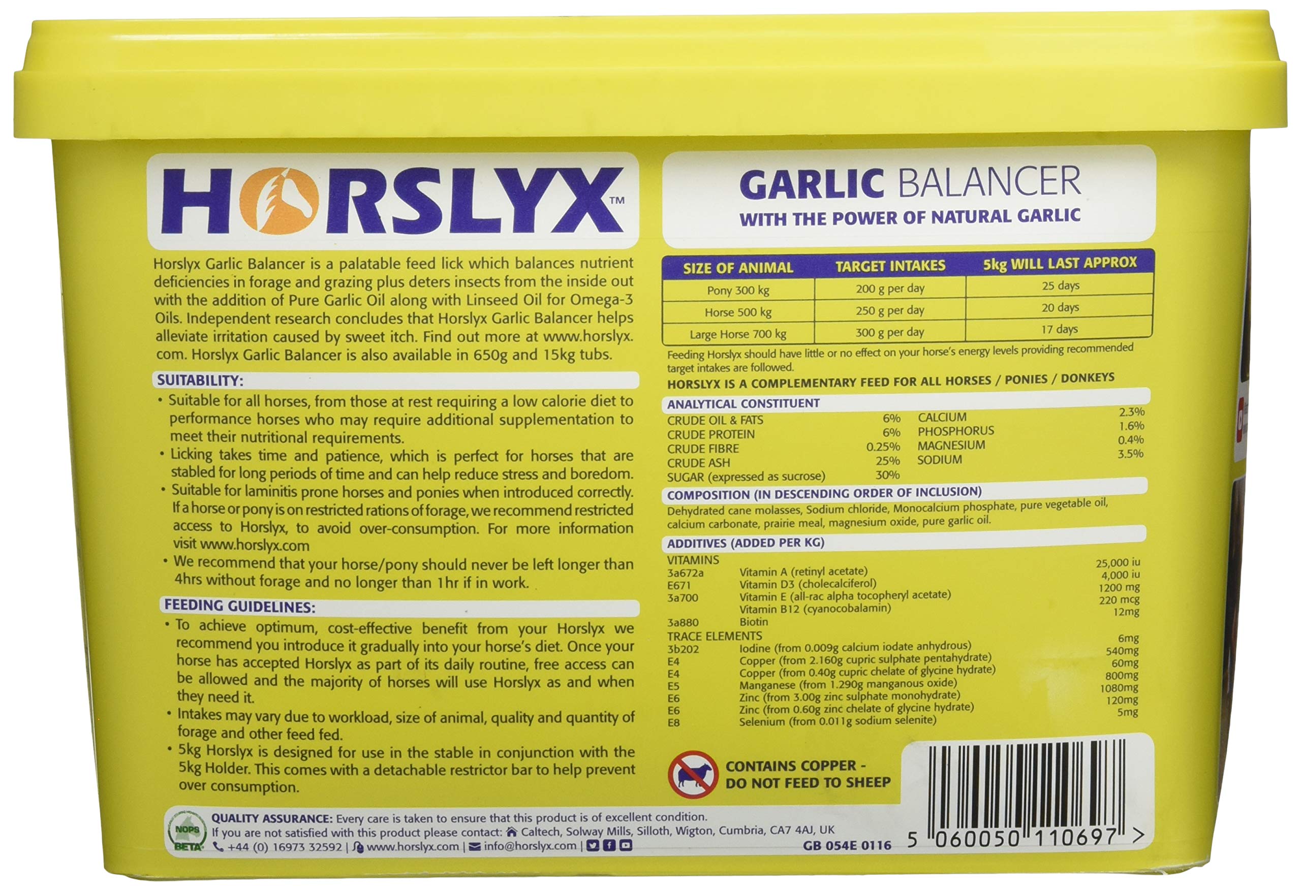Premium Garlic Supplements for Horses - 5kg Tub | Immune Support & Natural Fly Repellent | Ideal for Training, Competition & Daily Health