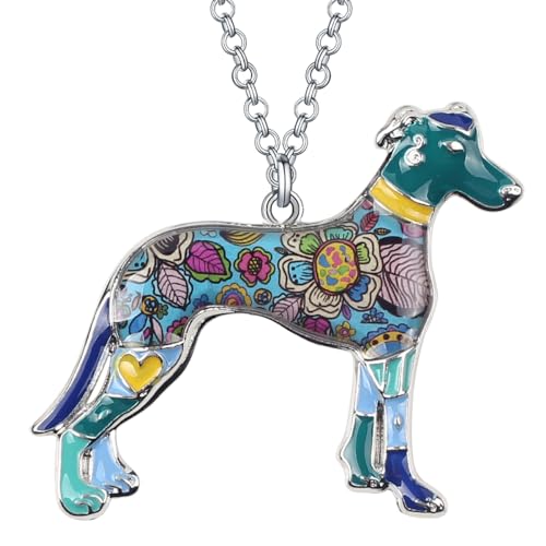 Enamel Greyhound Blue B