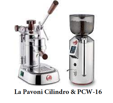 La Pavoni Cilindro Professional Espresso Coffee Grinder - Burr Mill for Fresh Ground Coffee - Perfect for Home Baristas & Coffee Shops