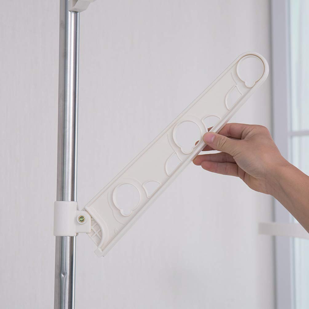 BAOYOUNI 2-Pack Ivory Plant Hook Hangers with Screws & Chuck - Compatible with 29.4mm Steel Pipe Plant Stands - Perfect for Hanging Baskets, Lanterns & Garden Decor