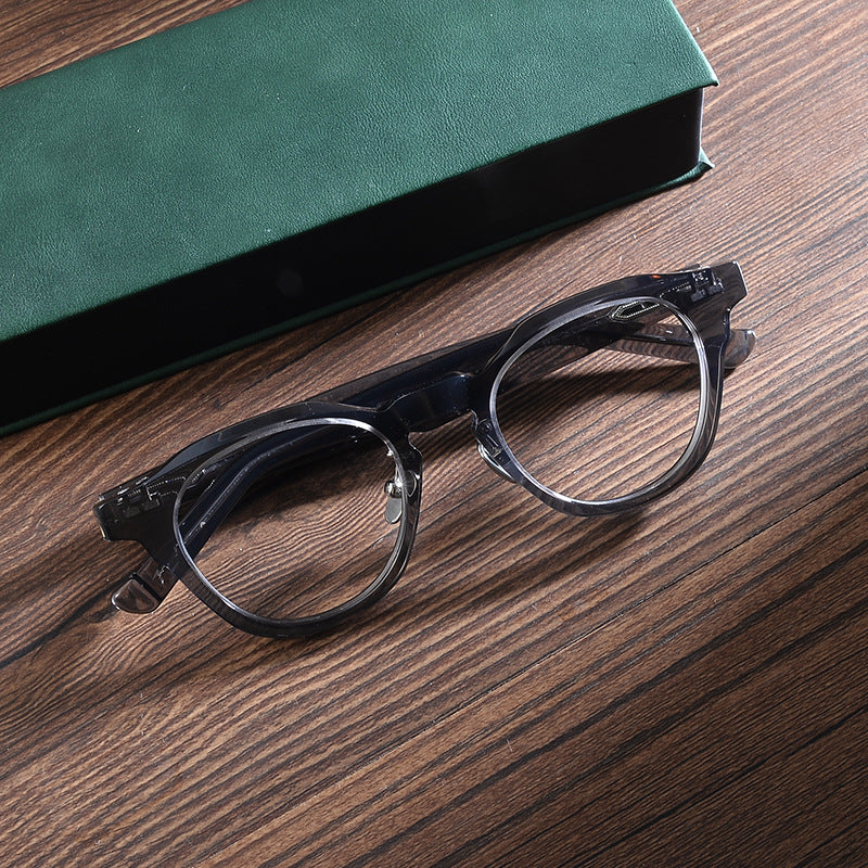 Stylish Acetate Round Glasses Frames SC9005 - Lightweight & Durable Eyewear for Men & Women - Perfect for Reading, Fashion, and Everyday Use