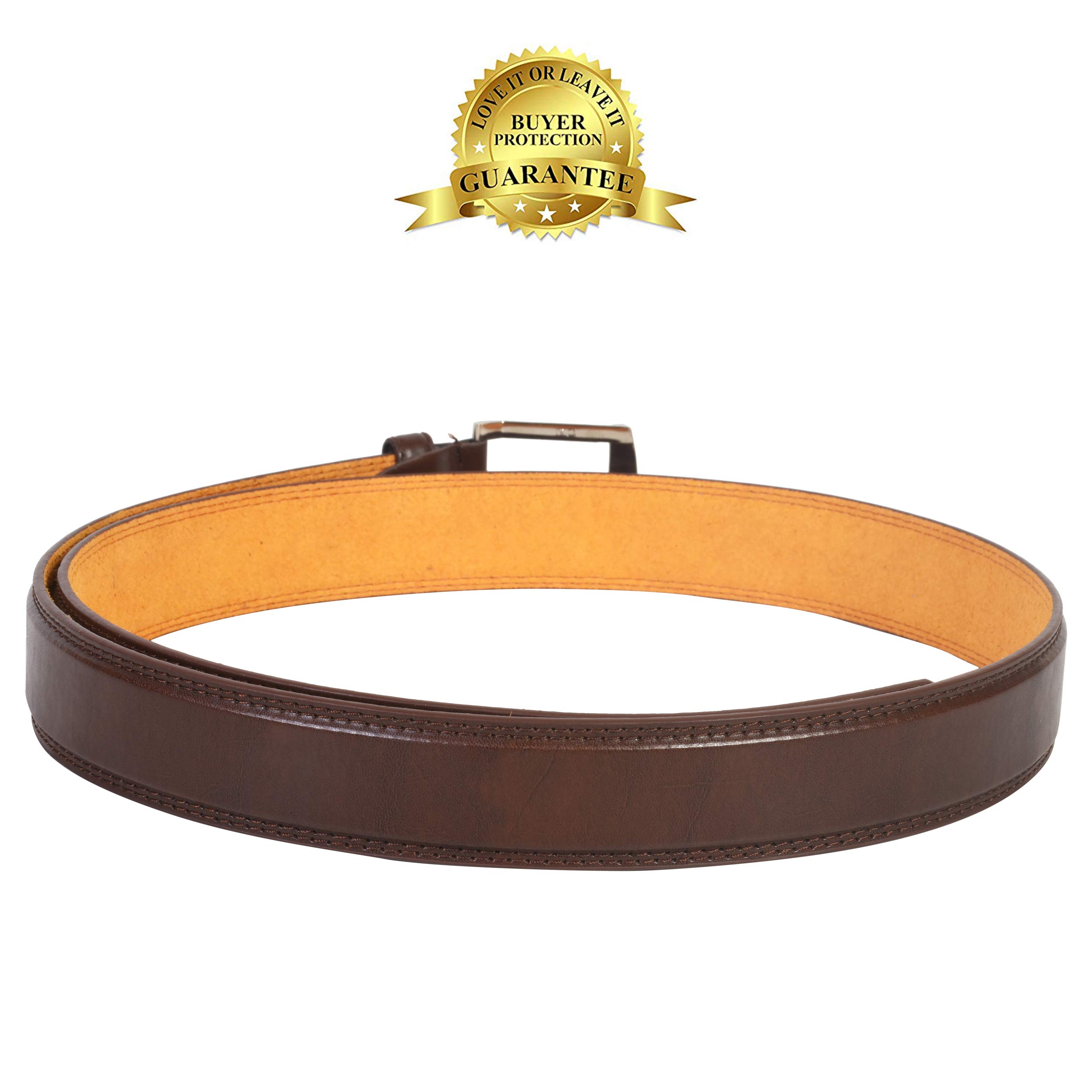 LeatherBoss Big & Tall Jeans Belt for Men - Durable Genuine Leather Dress & Casual Belt - Perfect for Office, Formal Wear & Everyday Use