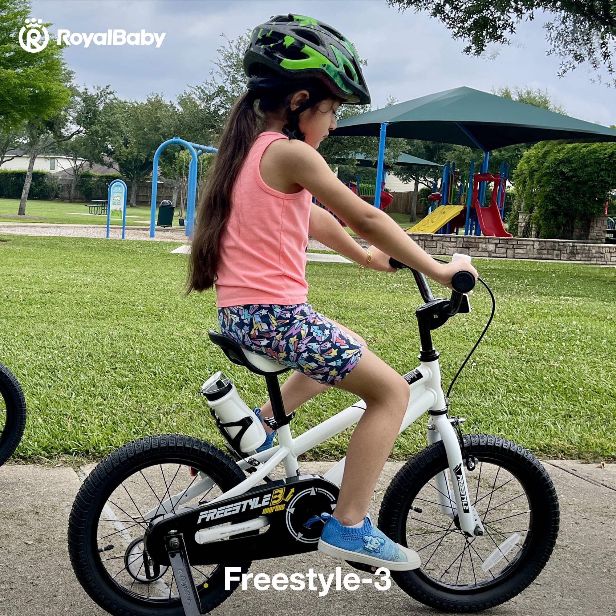 RoyalBaby Kids Bike - 12-18 Inch Freestyle Training Bicycle for Toddlers to Big Kids | Easy Balance to Pedal Learning | Perfect for Backyard Riding, Park Adventures & Neighborhood Fun