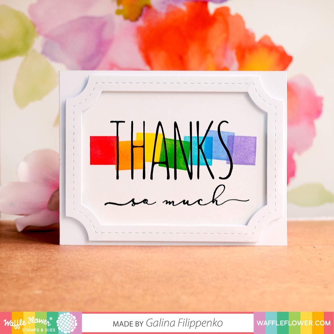 Waffle Flower Sentiment Additions Stamp Set - DIY Scrapbooking, Card Making, Handmade Greeting Cards & Craft Projects