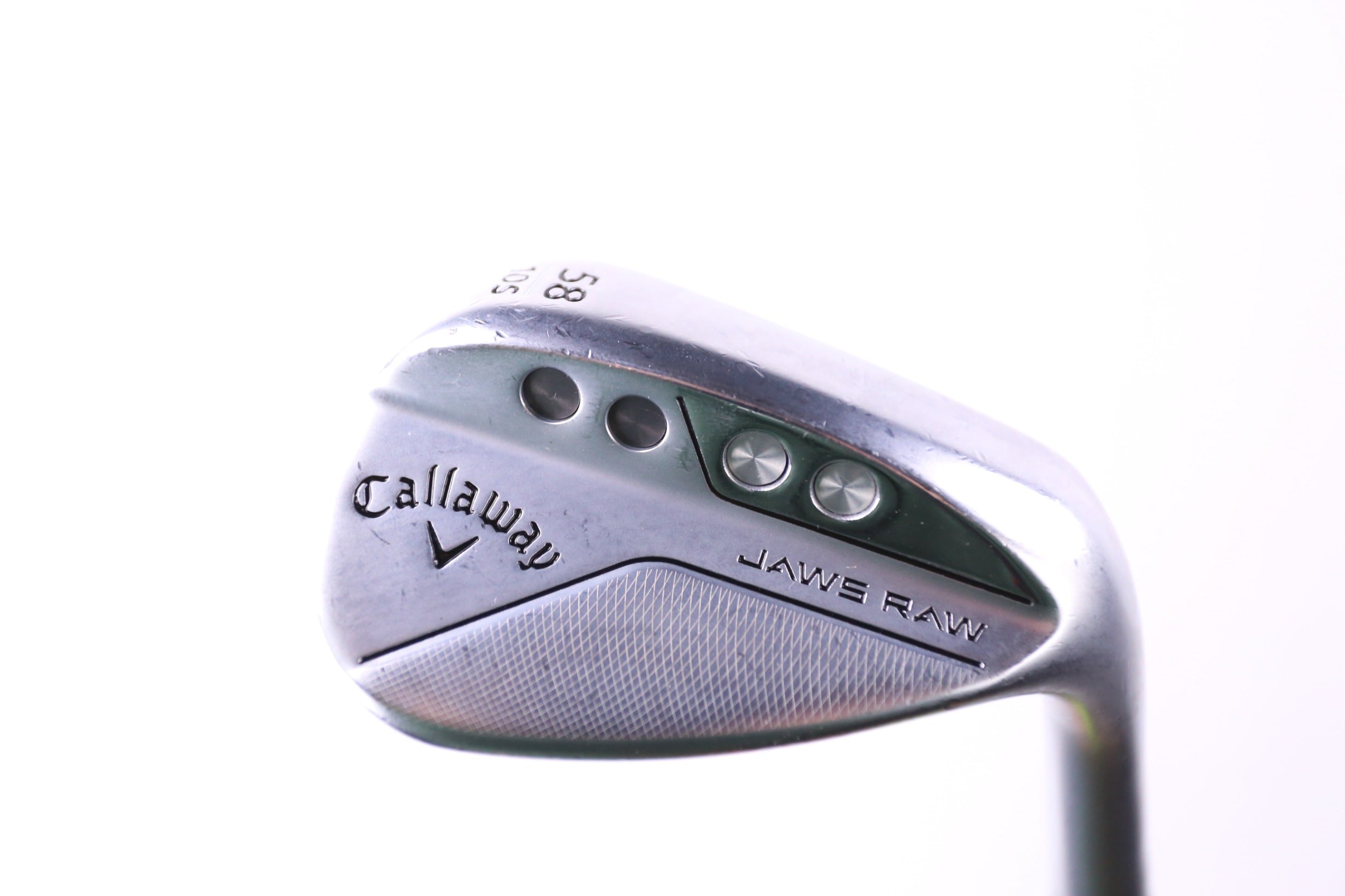 Used Callaway JAWS Raw Chrome Lob Wedge 58° Right Handed Stiff Flex Golf Club - Perfect for Short Game Shots Around the Green