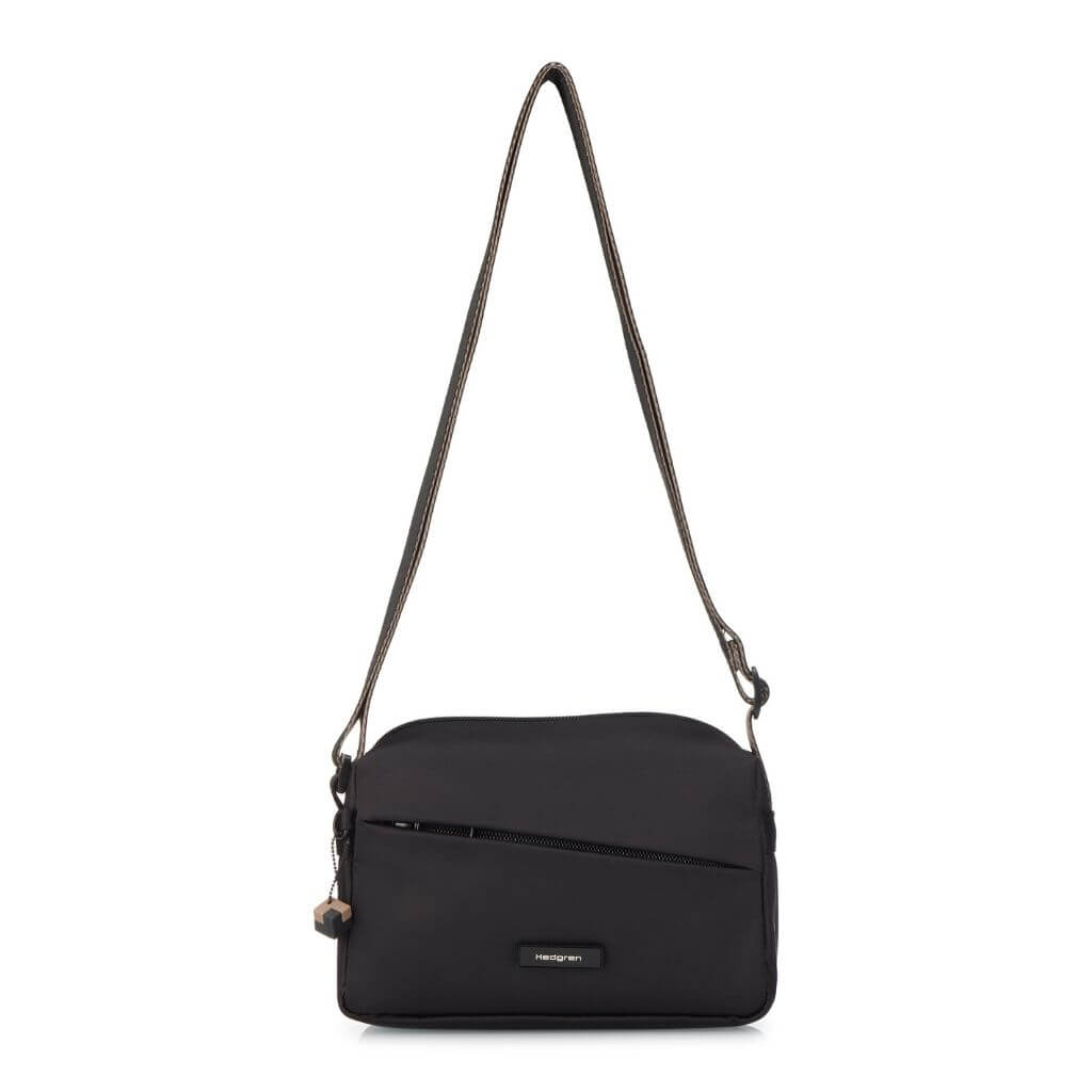 Hedgren Neutron Small Crossbody Bag for Women - Lightweight & Durable Black Shoulder Purse | Perfect for Travel, Work & Everyday Use