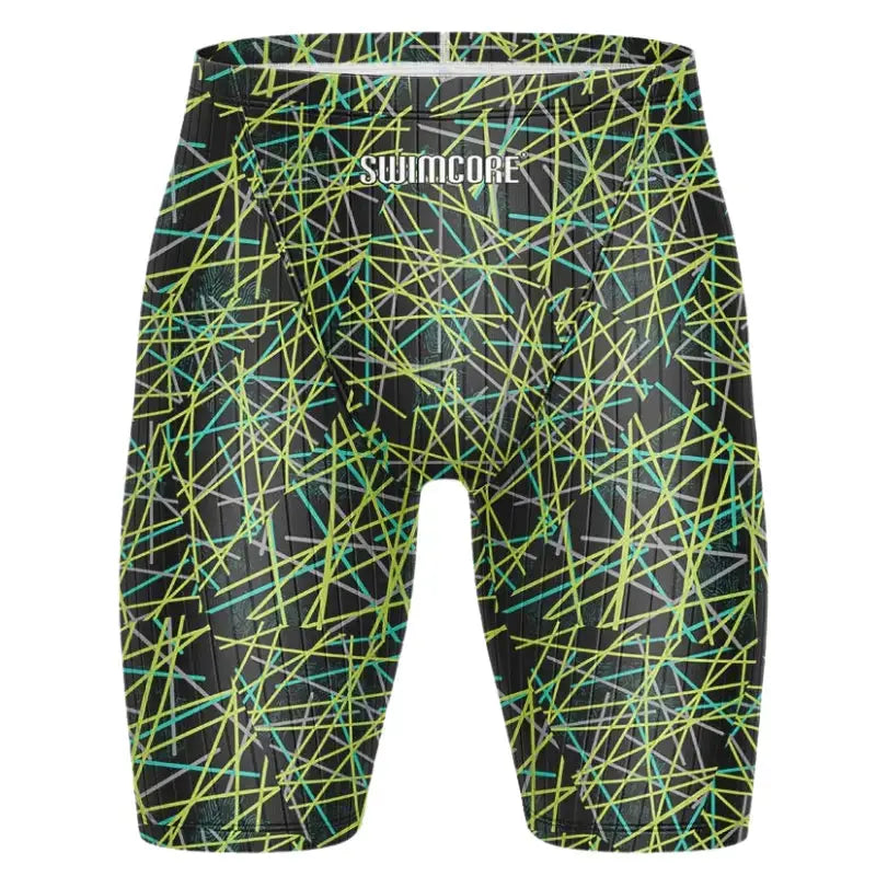 Men's High-Performance Swim Jammer - Voltweb Shatterstrike Swimcore Suit for Competitive Swimming & Training | Perfect for Lap Swimming, Triathlons & Water Sports