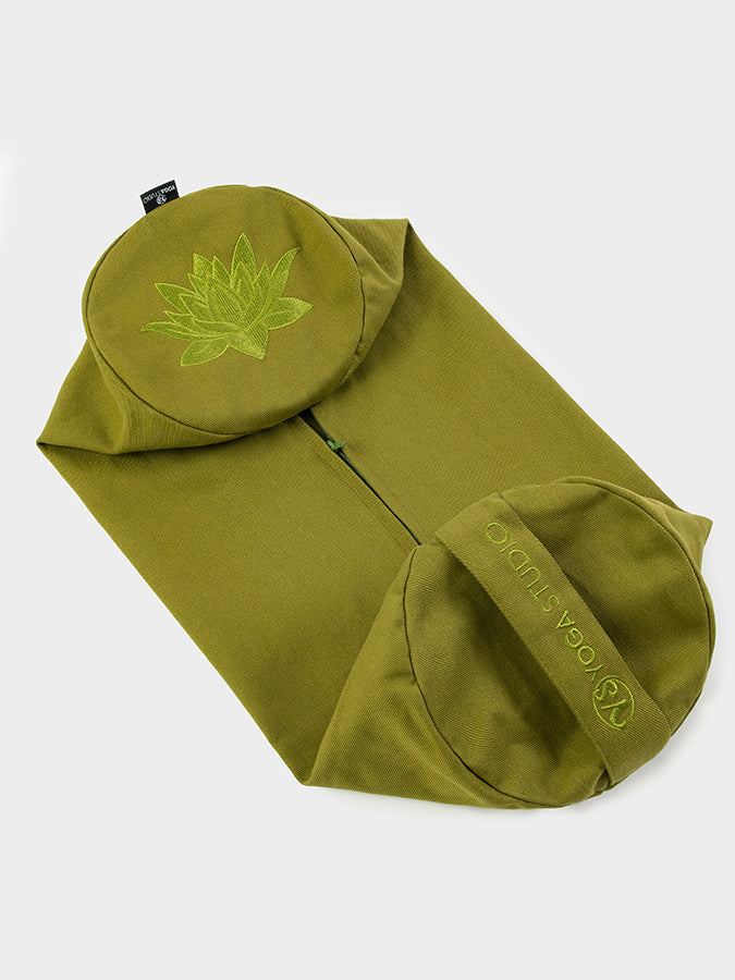 GOTS Certified Organic Cotton Yoga Bolster Cover - Eco-Friendly Replacement for Yoga Studio & Home Practice - Perfect for Meditation, Restorative Yoga & Relaxation