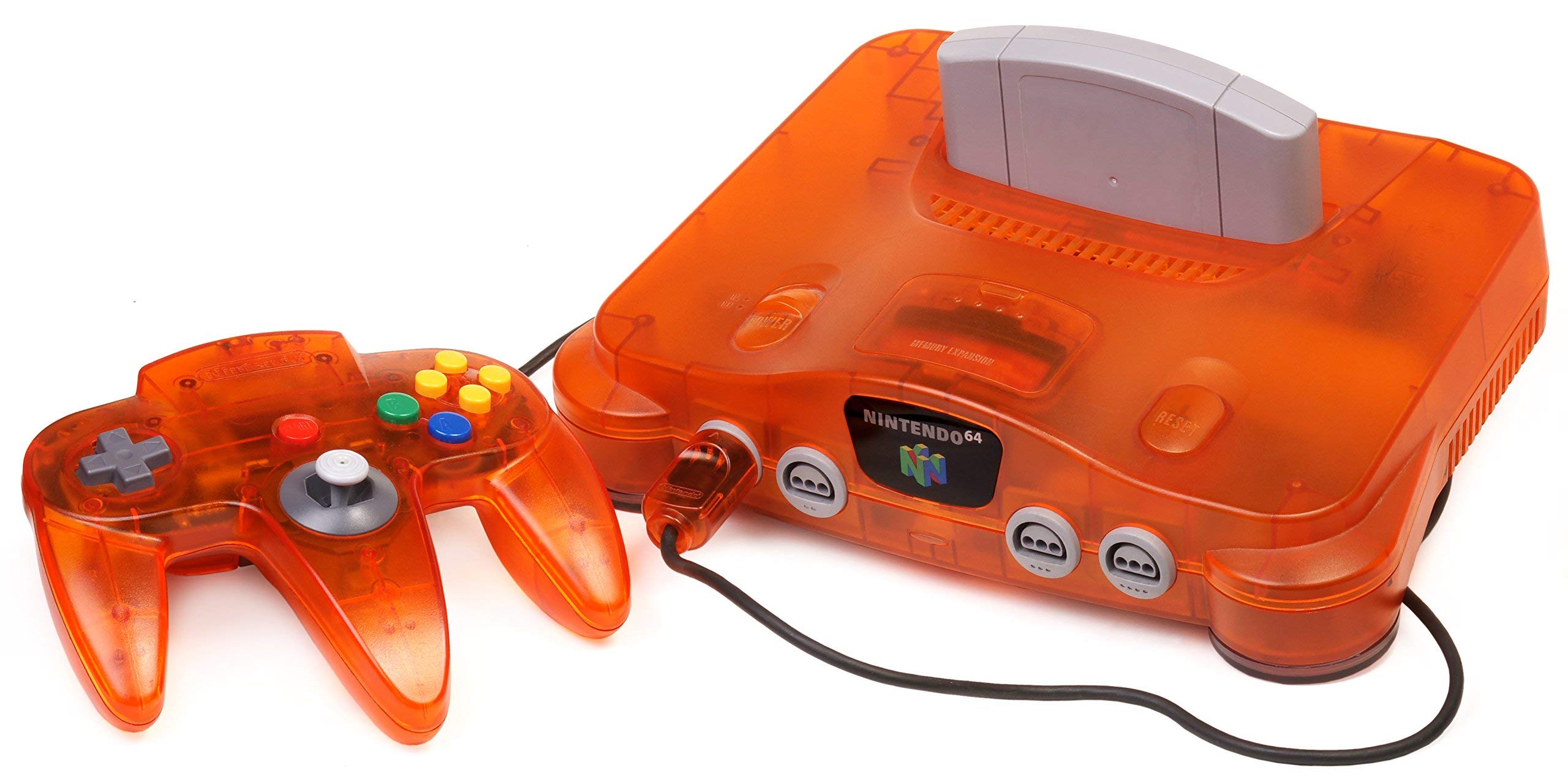 Refurbished Nintendo 64 Gaming Console - Classic N64 System with Fire Color - Retro Video Game Player for Home Entertainment & Nostalgic Gaming Experience