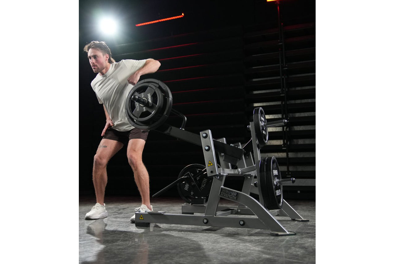 Hammer Strength Plate Loaded Squat High Pull Machine - Commercial Gym Equipment for Strength Training & Full Body Workouts | Perfect for Home Gyms & Fitness Centers
