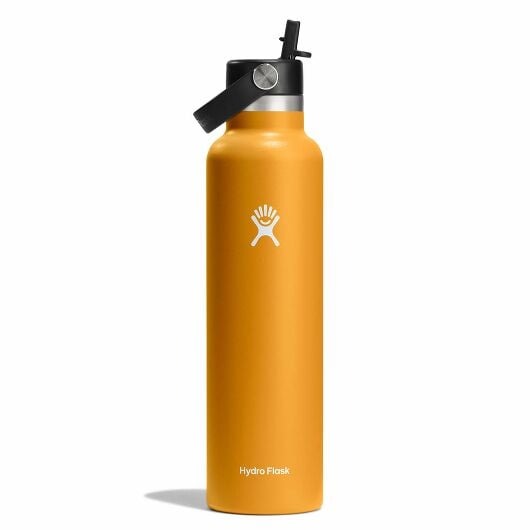 24 oz Standard Mouth Water Bottle with Flex Straw Cap - Leakproof & Durable for Gym, Hiking, and Everyday Hydration