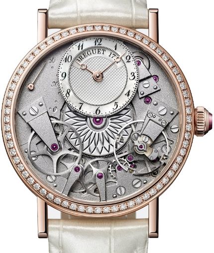 Breguet Tradition 18K Rose Gold Diamond Ladies Watch - Luxury Women's Timepiece for Formal Events & Special Occasions