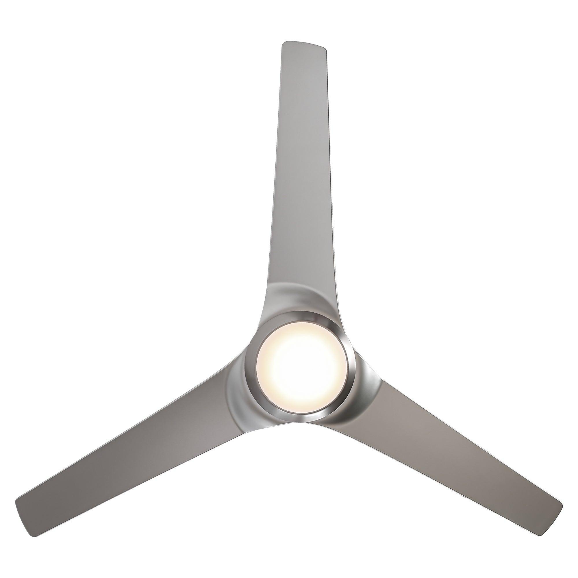 60 DC Motor 3 Blade Wall Mount Ceiling Fan with LED Light - Energy Efficient Quiet Operation for Bedroom, Living Room & Office